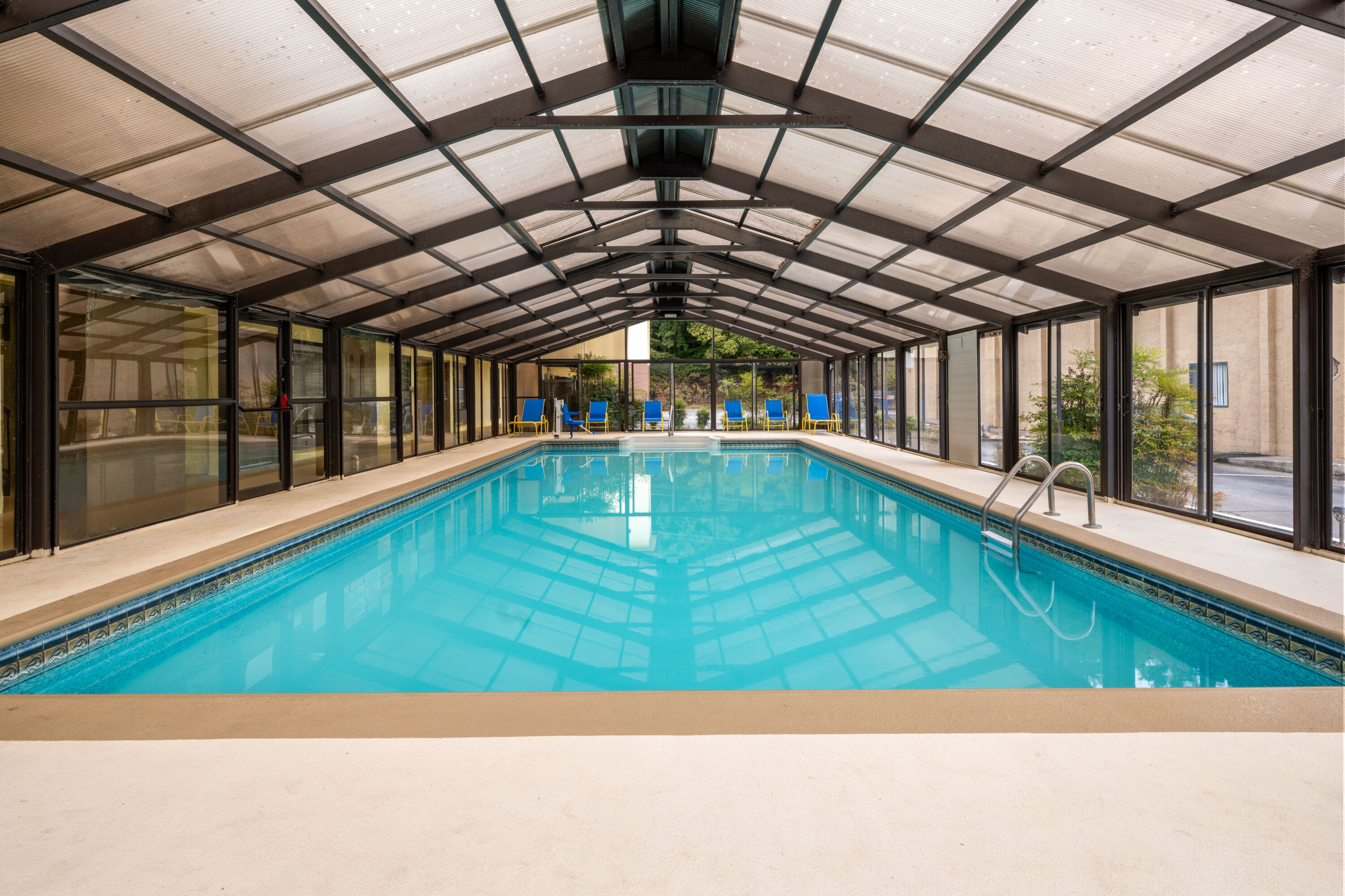 Indoor pool at the Days Inn by Wyndham Murphy in Murphy, North Carolina