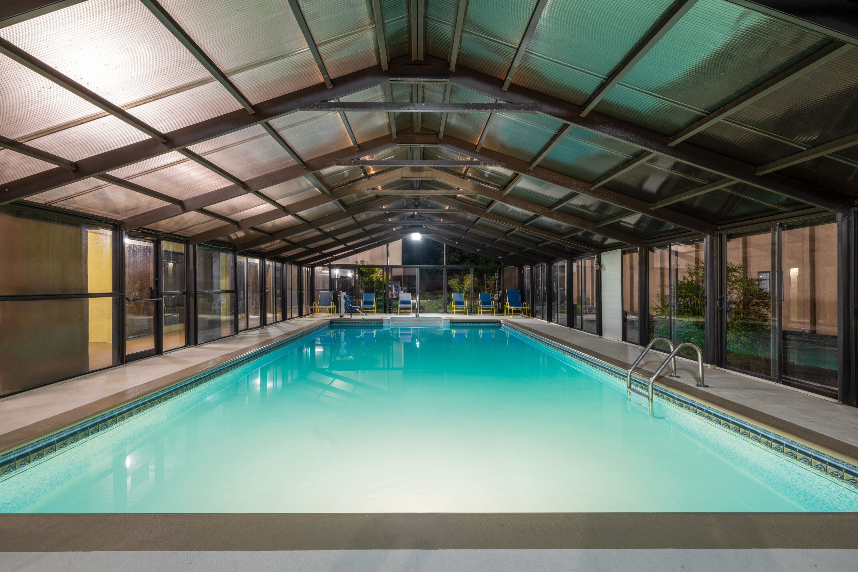 Indoor pool at the Days Inn by Wyndham Murphy in Murphy, North Carolina