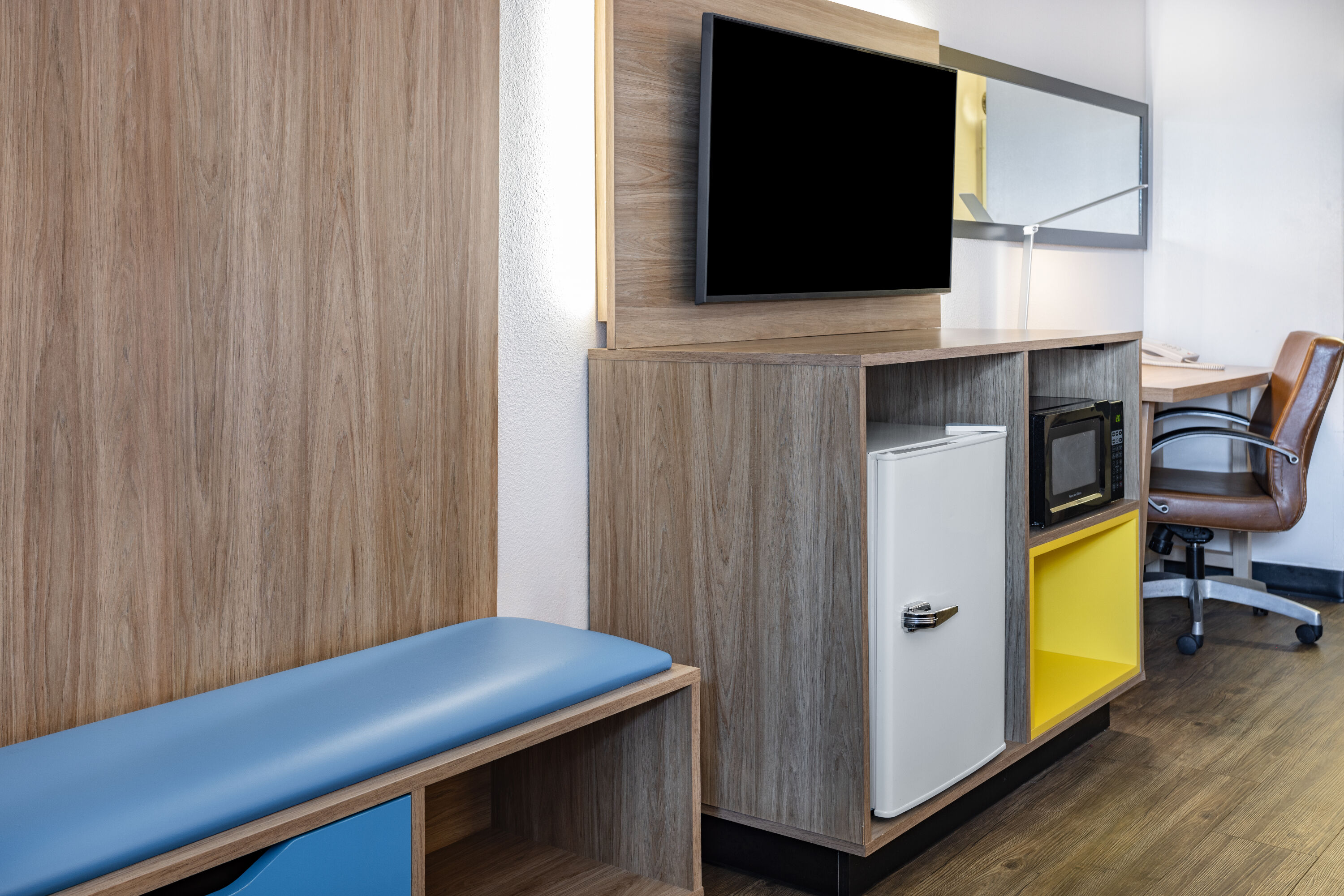 Guest room at the Days Inn by Wyndham Raleigh Glenwood-Crabtree in Raleigh, North Carolina