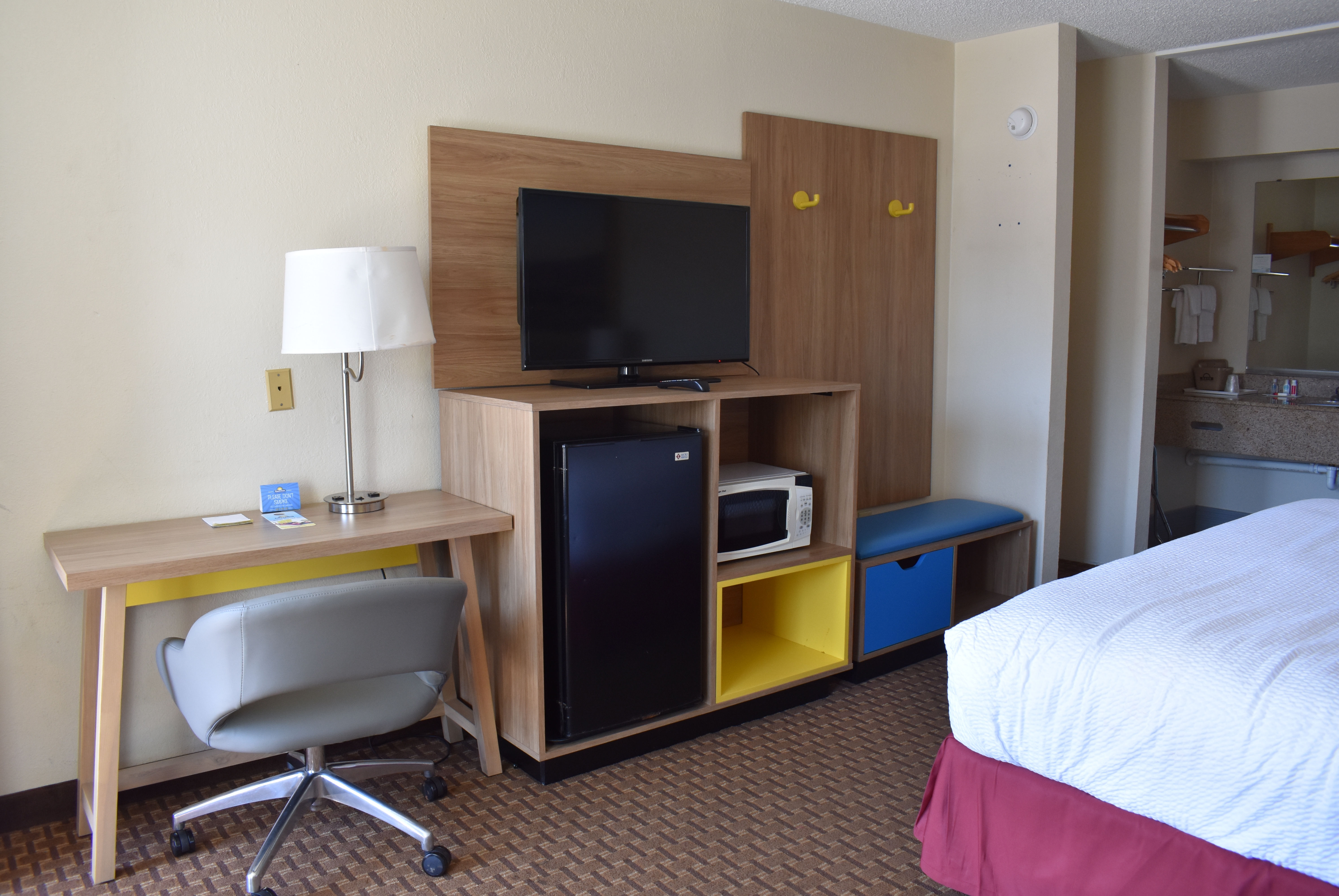 Guest room at the Days Inn by Wyndham Reidsville in Reidsville, North Carolina