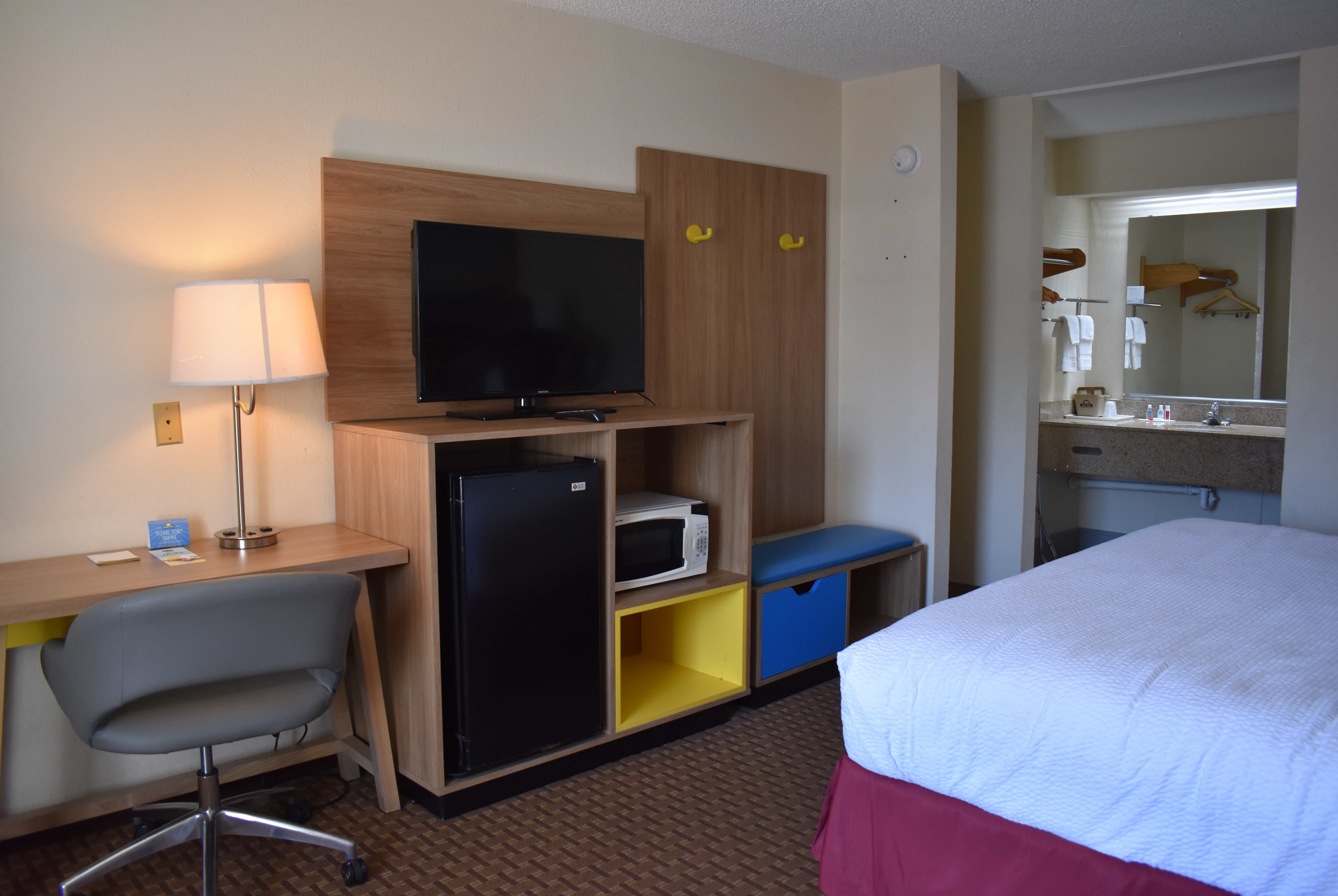 Guest room at the Days Inn by Wyndham Reidsville in Reidsville, North Carolina