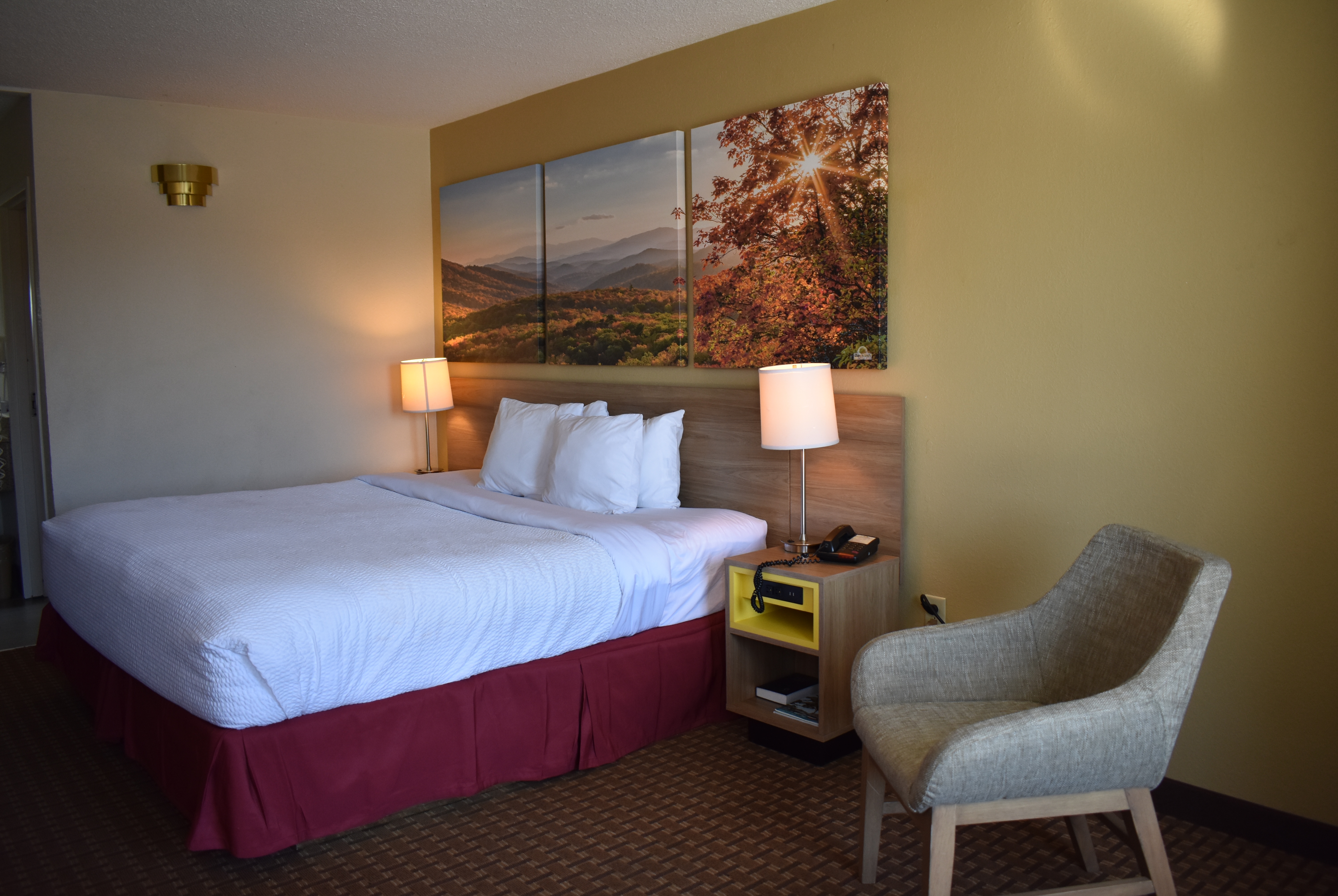 Guest room at the Days Inn by Wyndham Reidsville in Reidsville, North Carolina