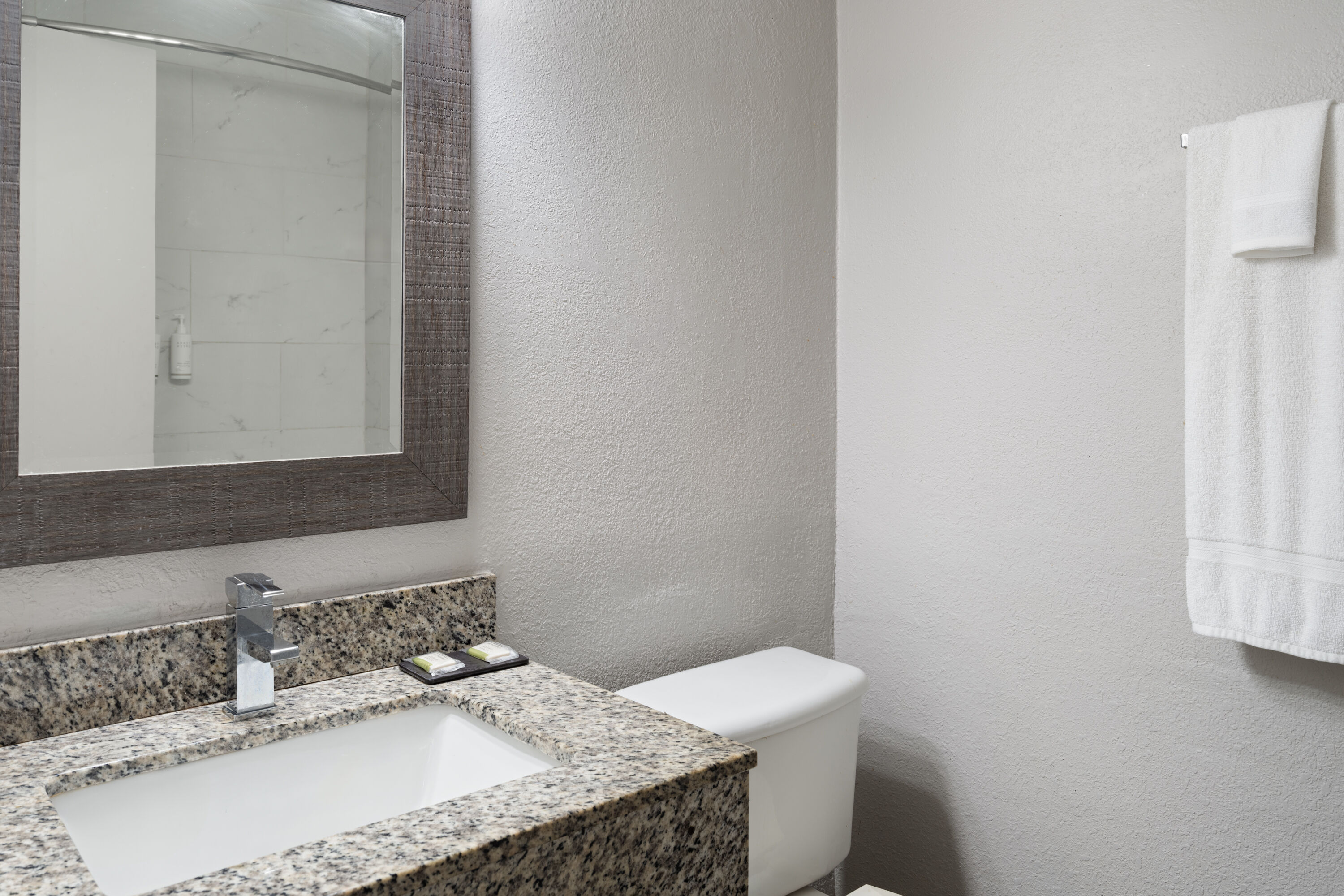 Guest room bath at the Days Inn by Wyndham Salisbury, NC in Salisbury, North Carolina