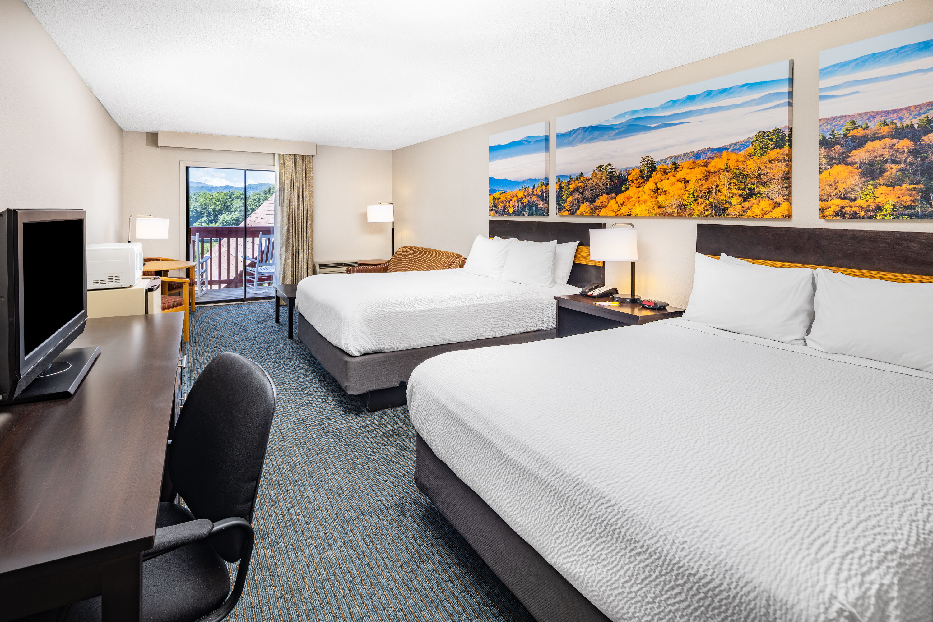 Guest room at the Days Inn by Wyndham Waynesville NC in Waynesville, North Carolina