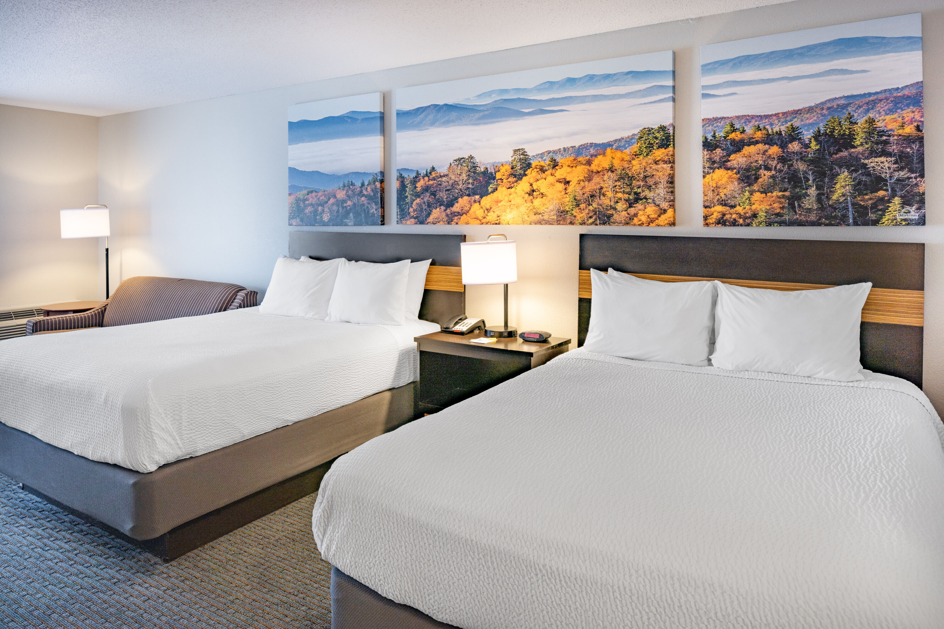 Guest room at the Days Inn by Wyndham Waynesville NC in Waynesville, North Carolina