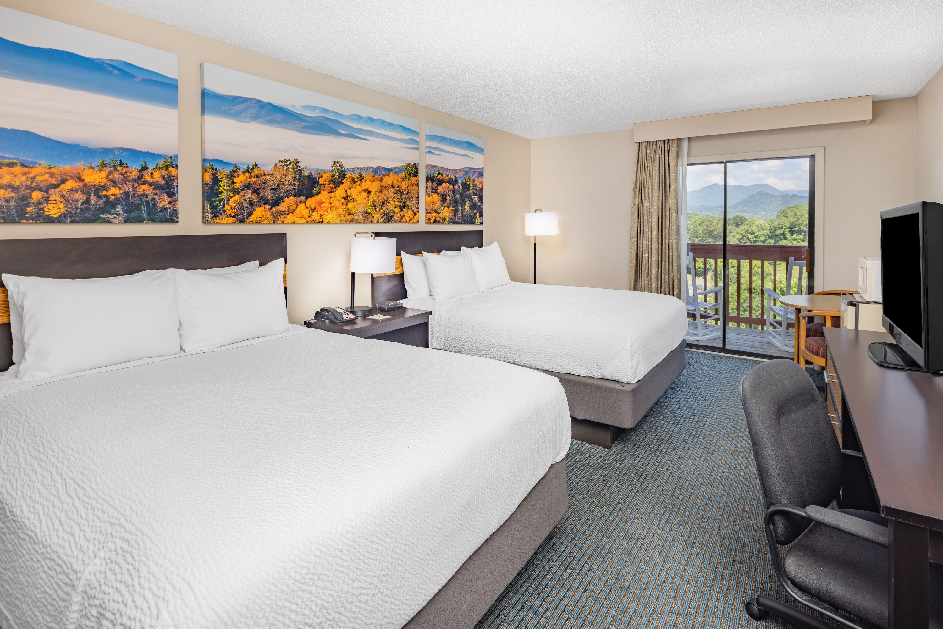 Guest room at the Days Inn by Wyndham Waynesville NC in Waynesville, North Carolina