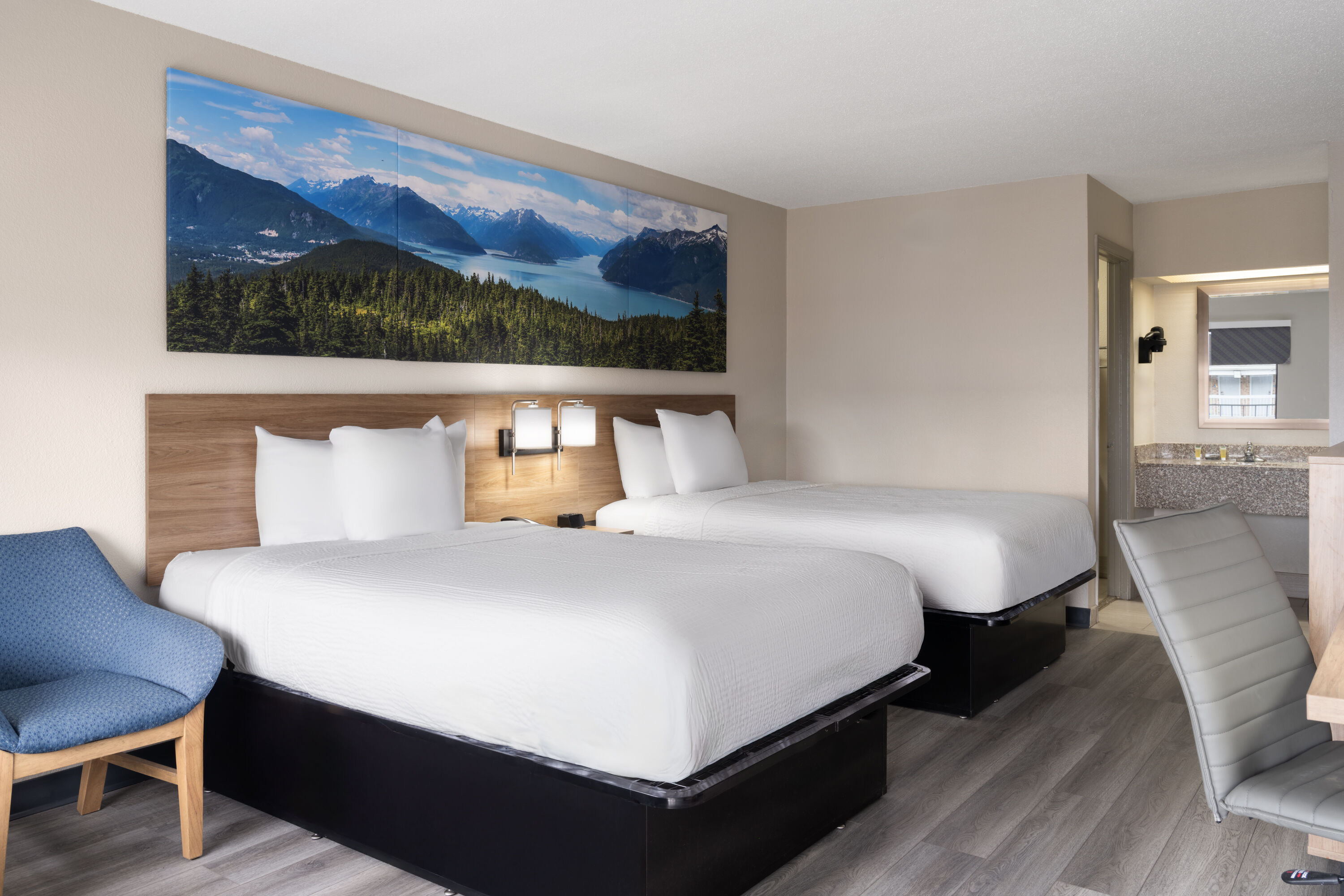 Guest room at the Days Inn by Wyndham Weldon Roanoke Rapids in Weldon, North Carolina