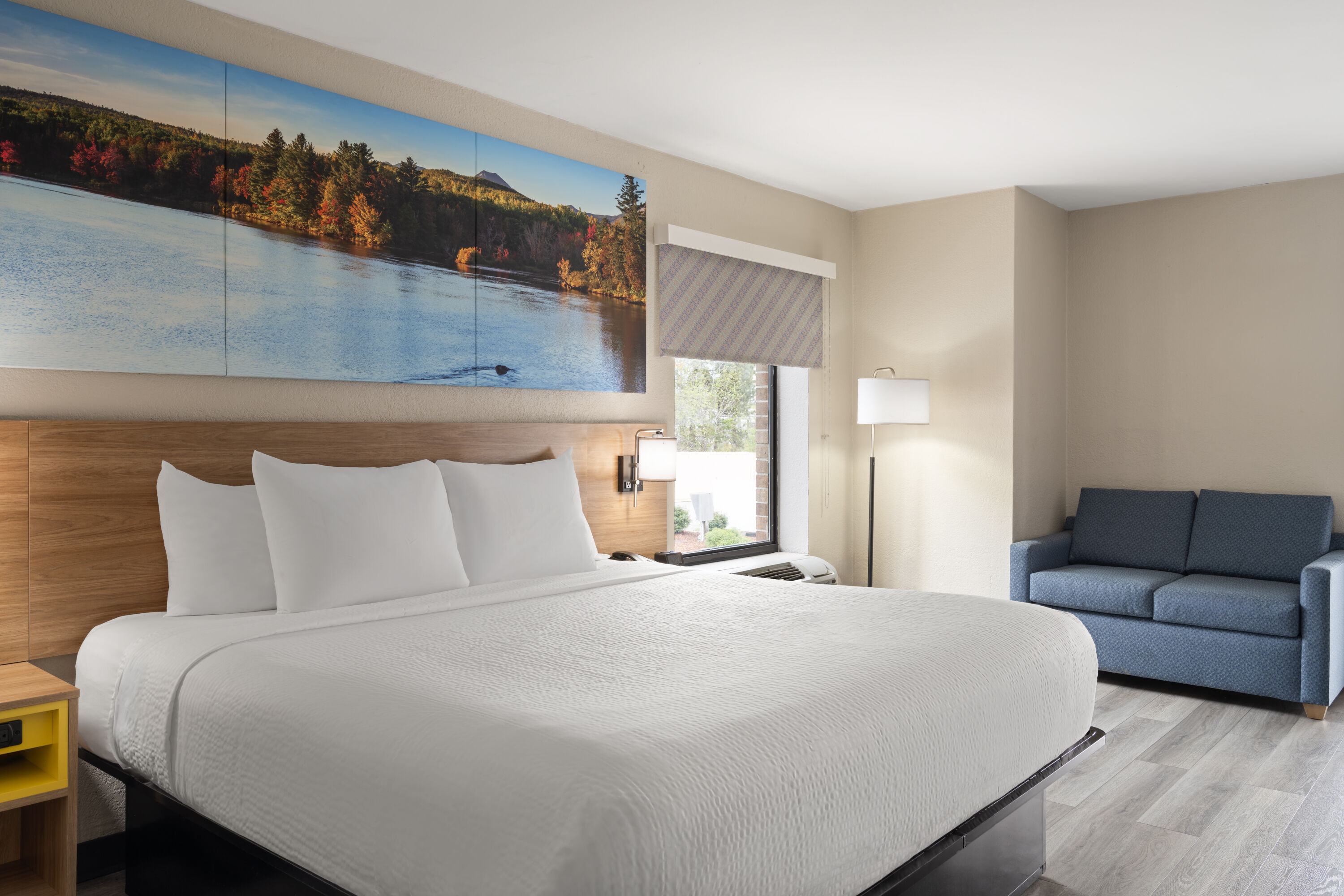Guest room at the Days Inn by Wyndham Weldon Roanoke Rapids in Weldon, North Carolina