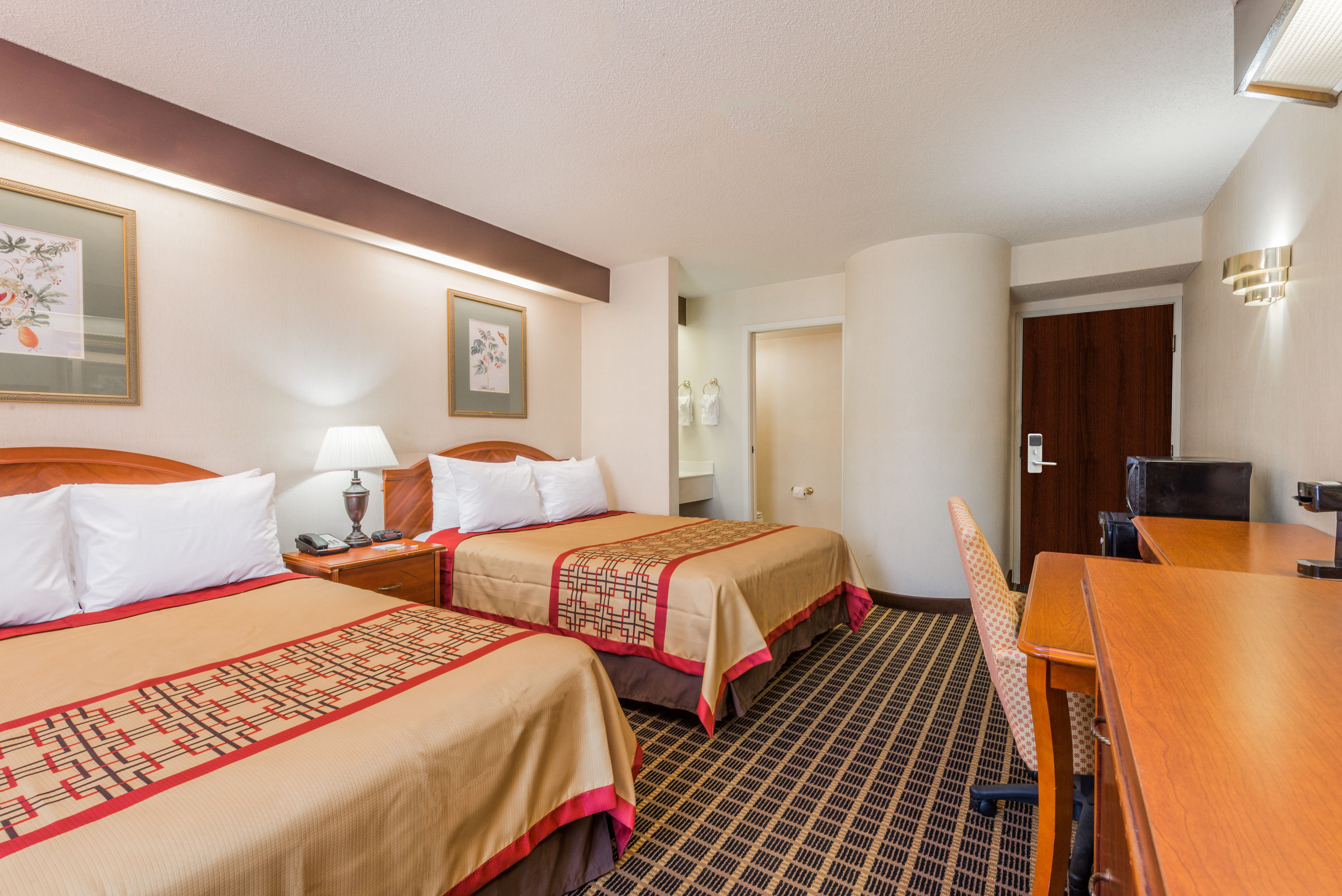 Guest room at the Days Inn by Wyndham Yadkinville in Yadkinville, North Carolina