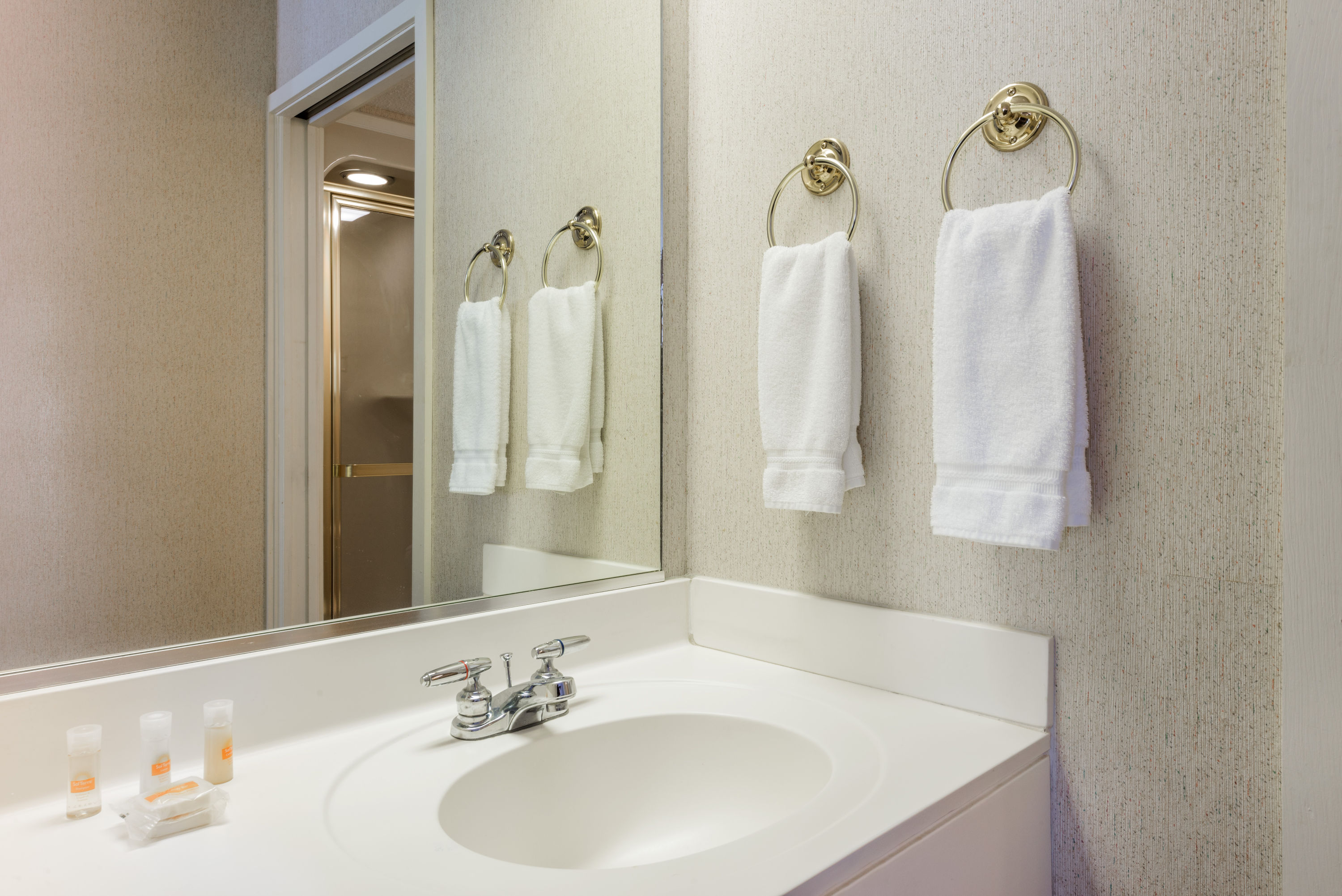 Guest room at the Days Inn by Wyndham Yadkinville in Yadkinville, North Carolina