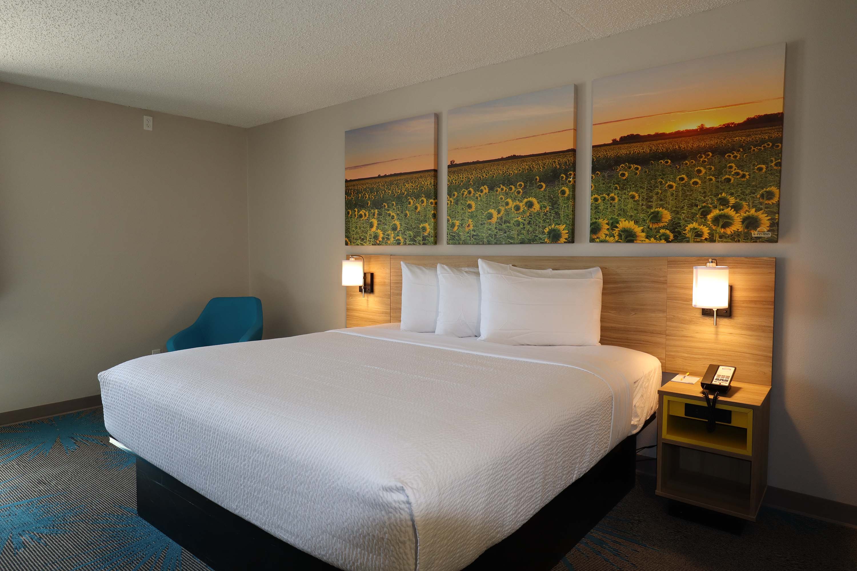 Guest room at the Days Inn by Wyndham Mandan Bismarck Area in Mandan, North Dakota