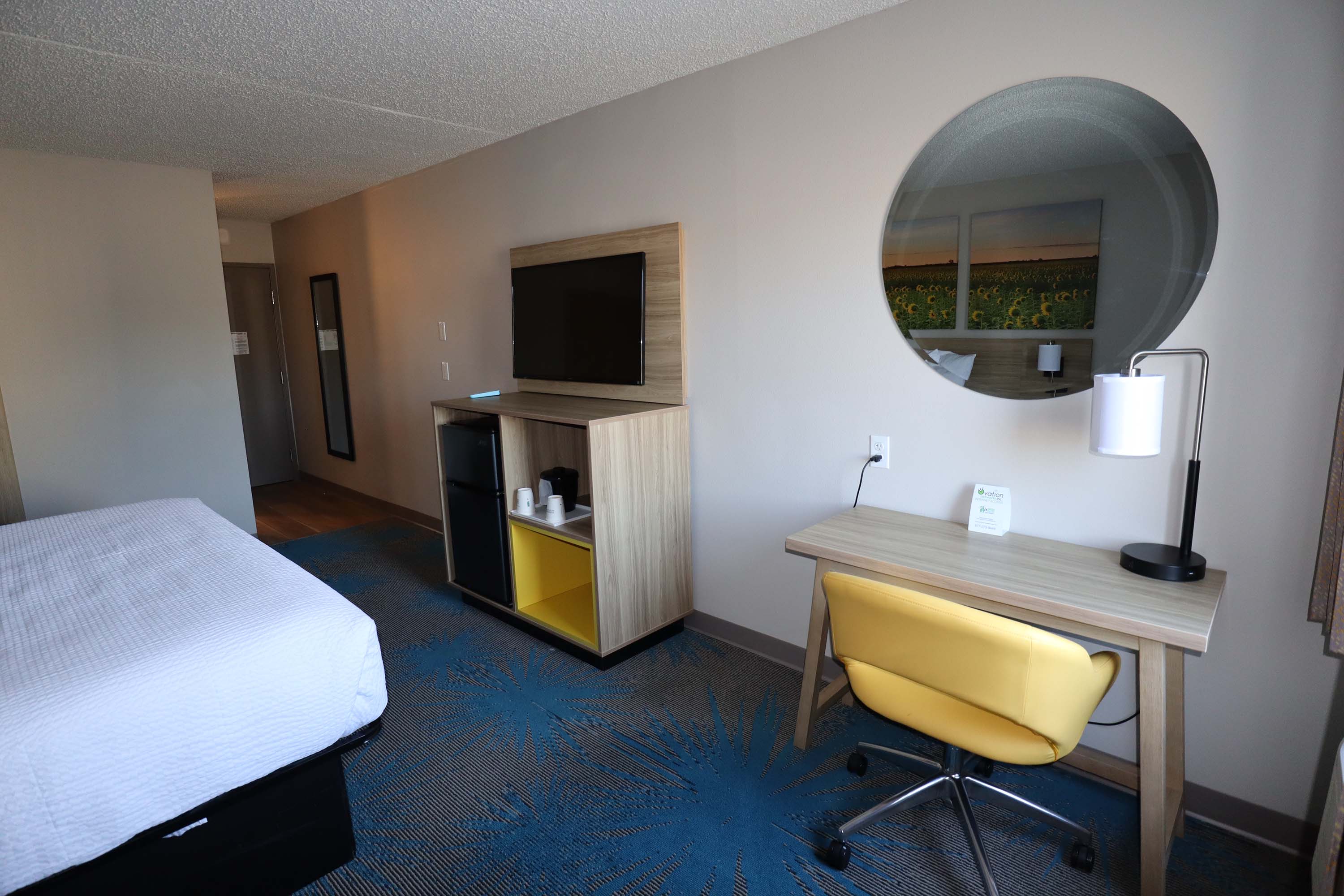Guest room at the Days Inn by Wyndham Mandan Bismarck Area in Mandan, North Dakota