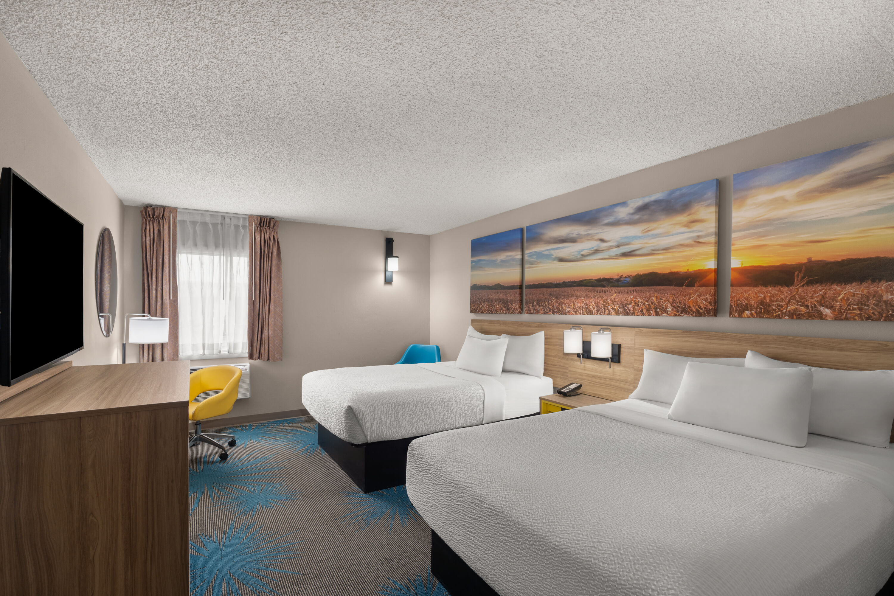 Guest room at the Days Inn by Wyndham Mandan Bismarck Area in Mandan, North Dakota