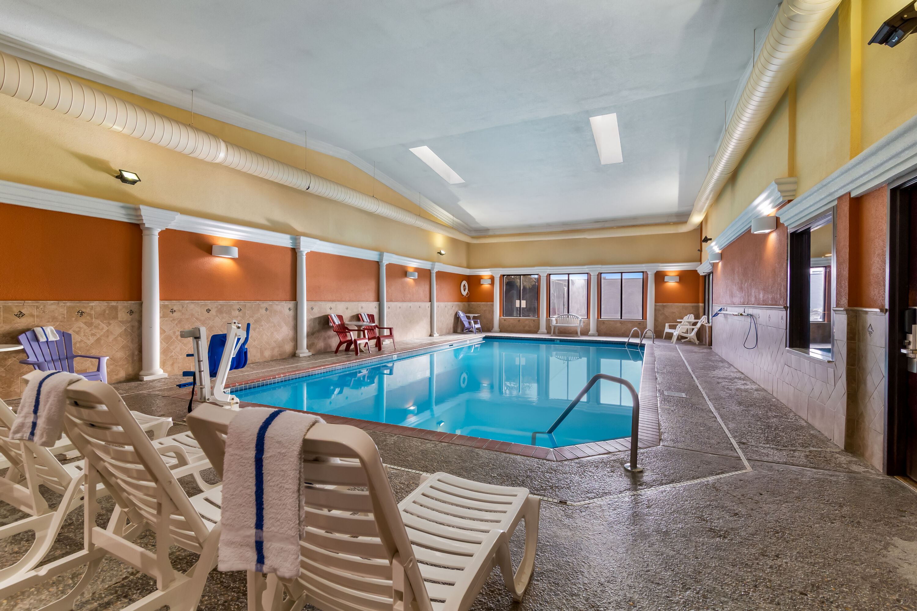 Indoor pool at the Days Inn by Wyndham Minot in Minot, North Dakota