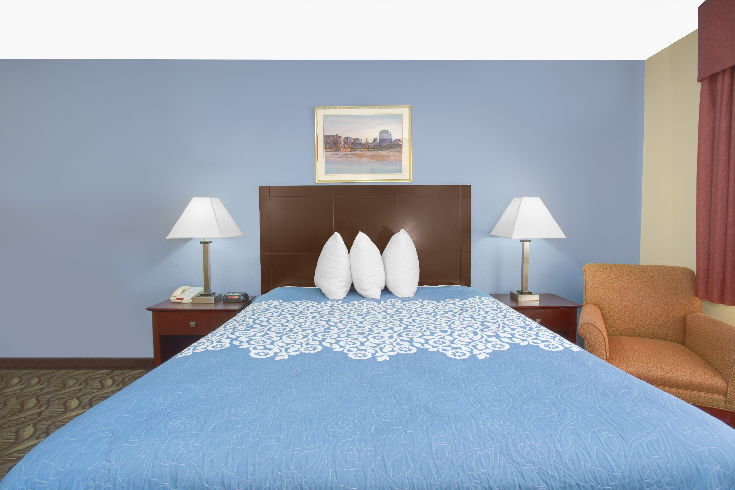 Guest room at the Days Inn by Wyndham North Platte in North Platte, Nebraska