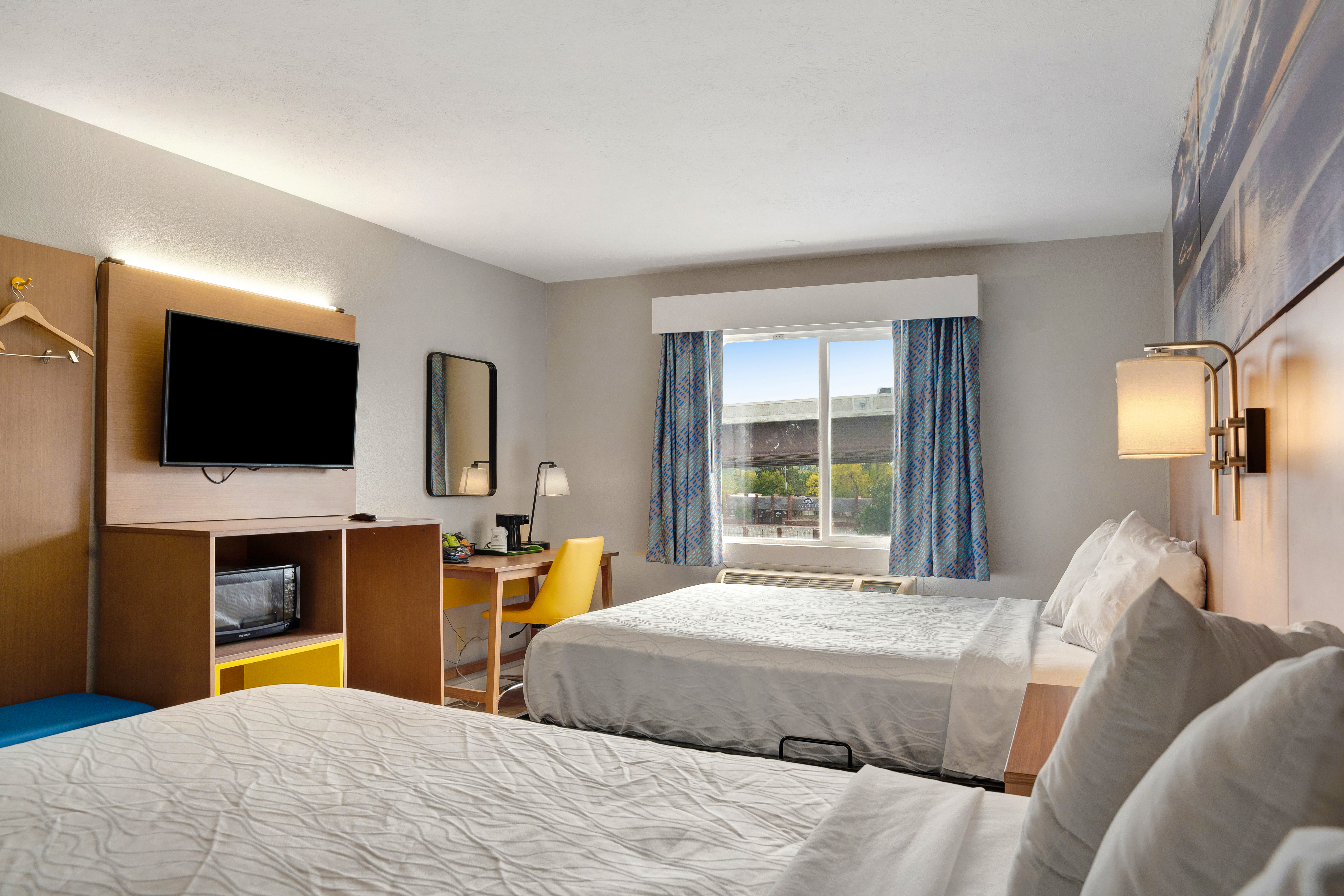 Guest room at the Days Inn by Wyndham Omaha/West Dodge in Omaha, Nebraska