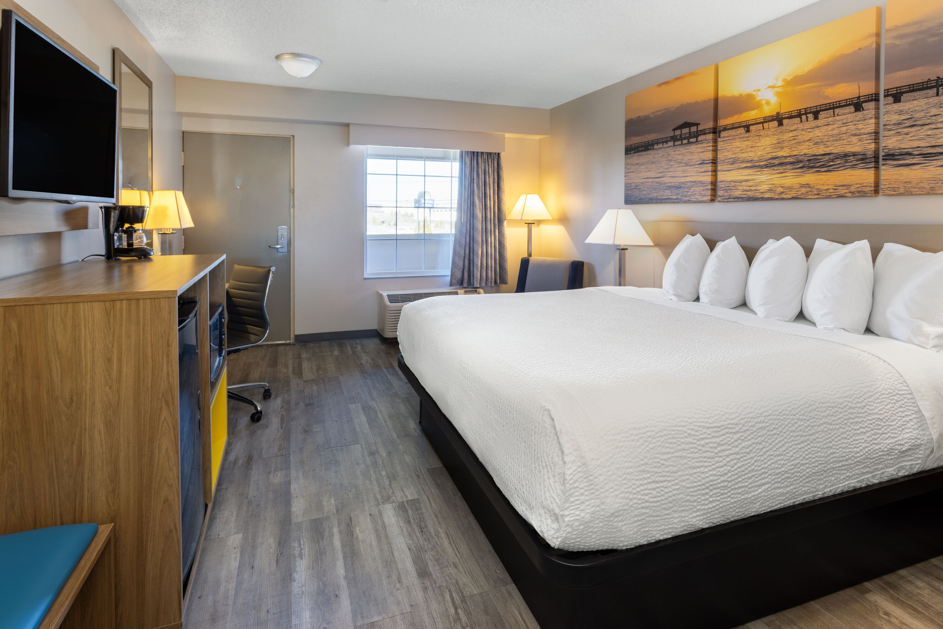 Guest room at the Days Inn & Suites by Wyndham Cherry Hill - Philadelphia in Cherry Hill, New Jersey