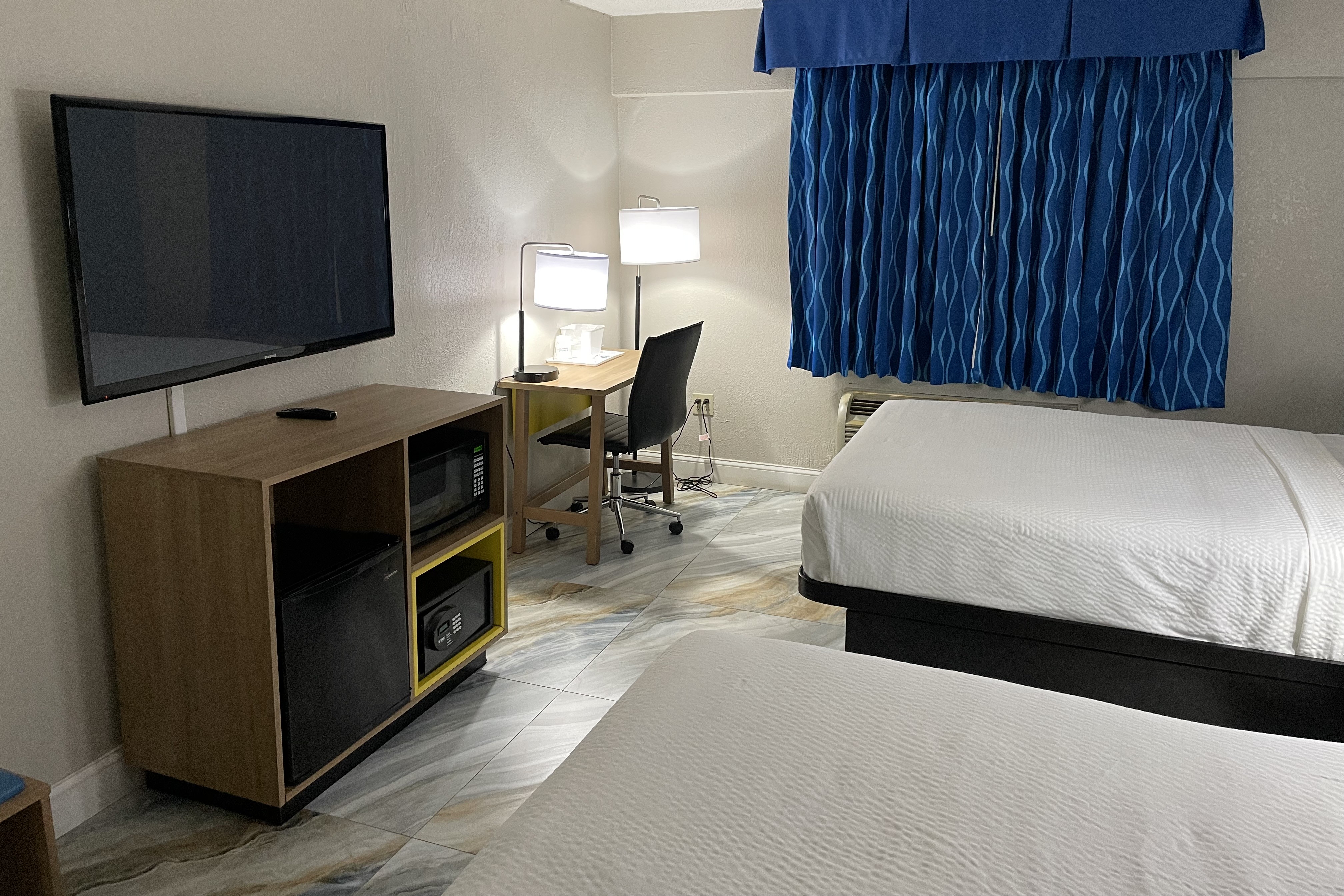 Guest room at the Days Inn by Wyndham Jersey City / NYC Area in Jersey City, New Jersey