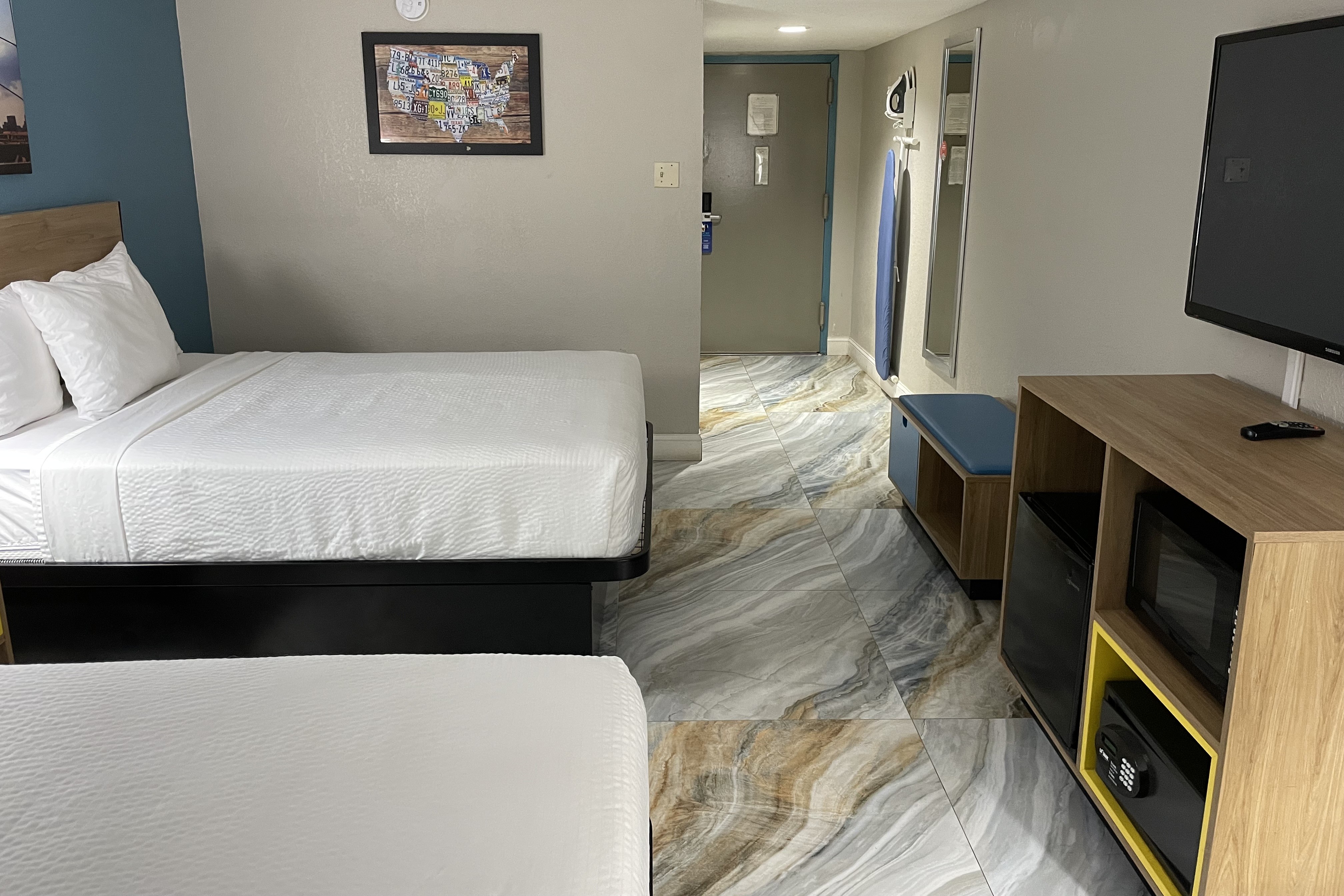 Guest room at the Days Inn by Wyndham Jersey City / NYC Area in Jersey City, New Jersey