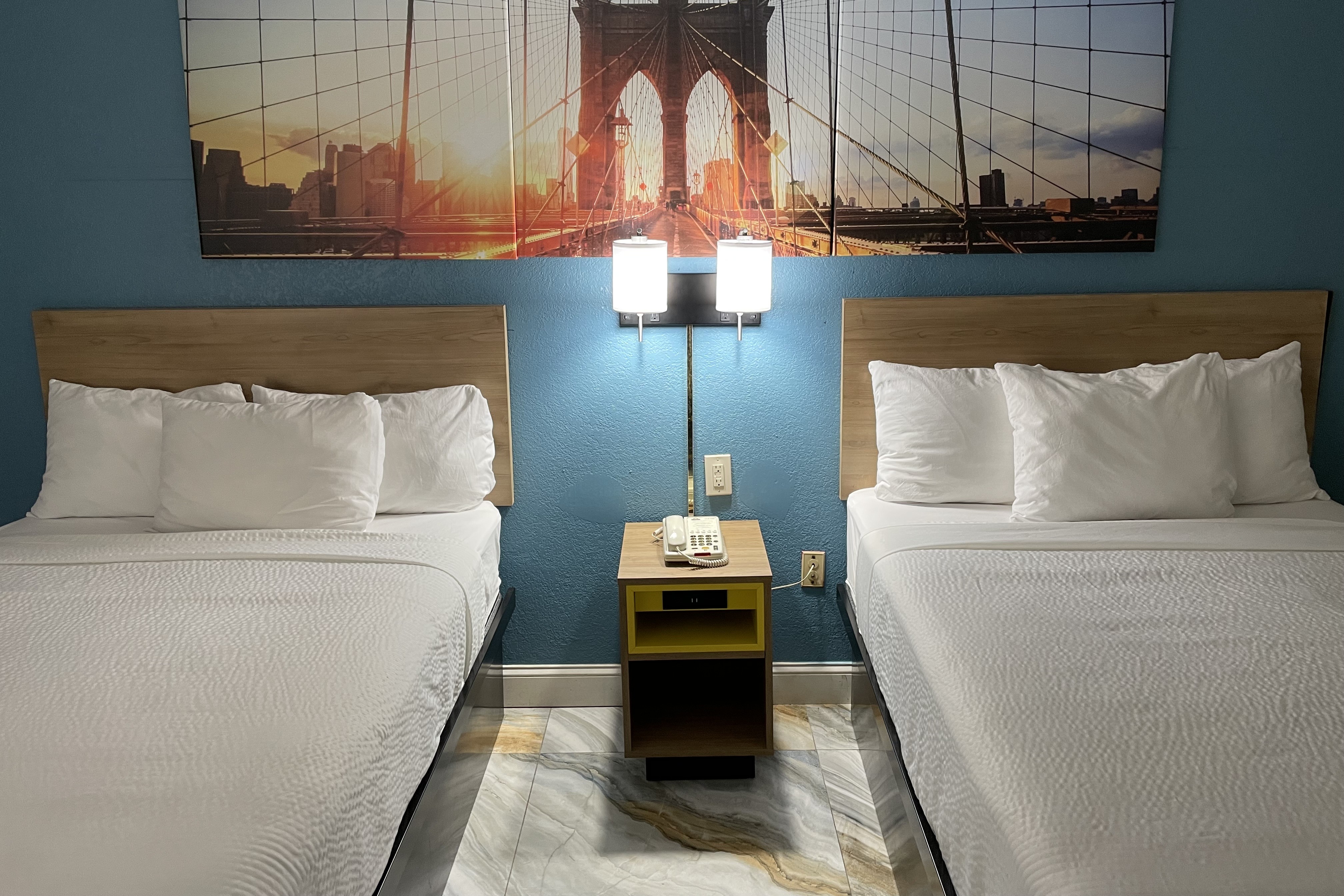Guest room at the Days Inn by Wyndham Jersey City / NYC Area in Jersey City, New Jersey