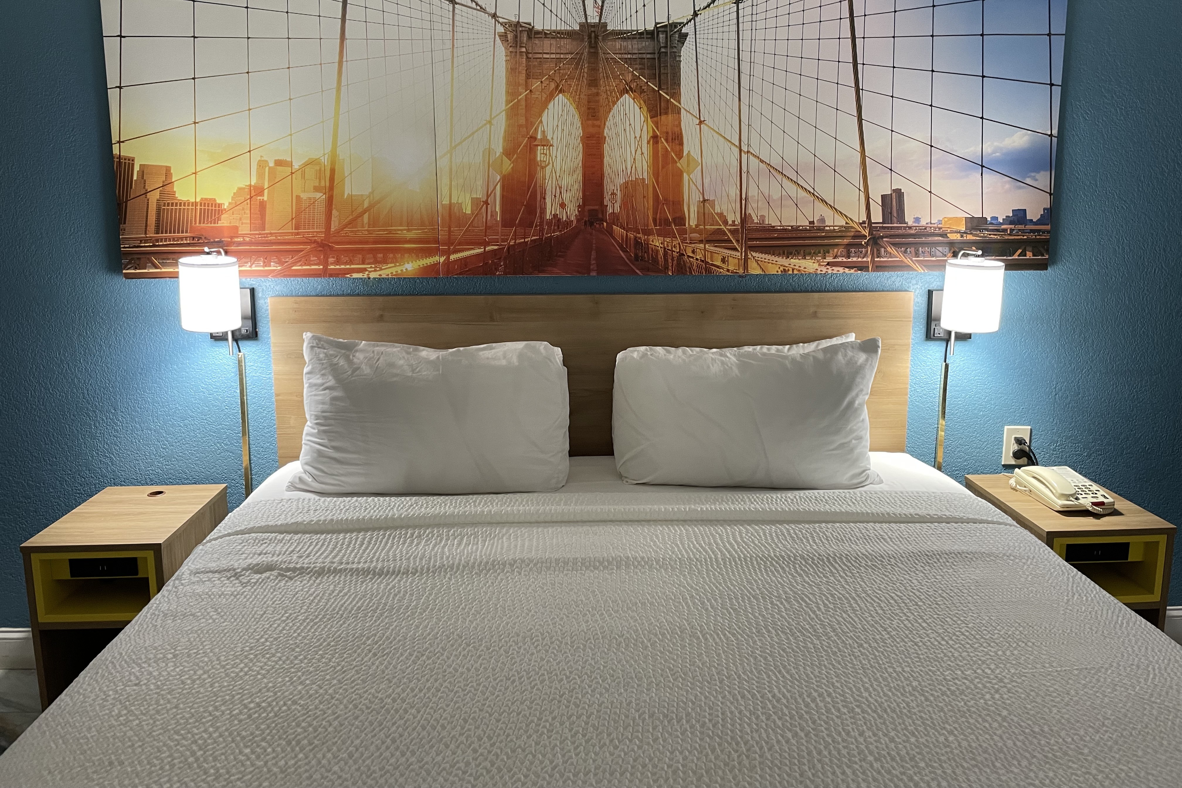Guest room at the Days Inn by Wyndham Jersey City / NYC Area in Jersey City, New Jersey