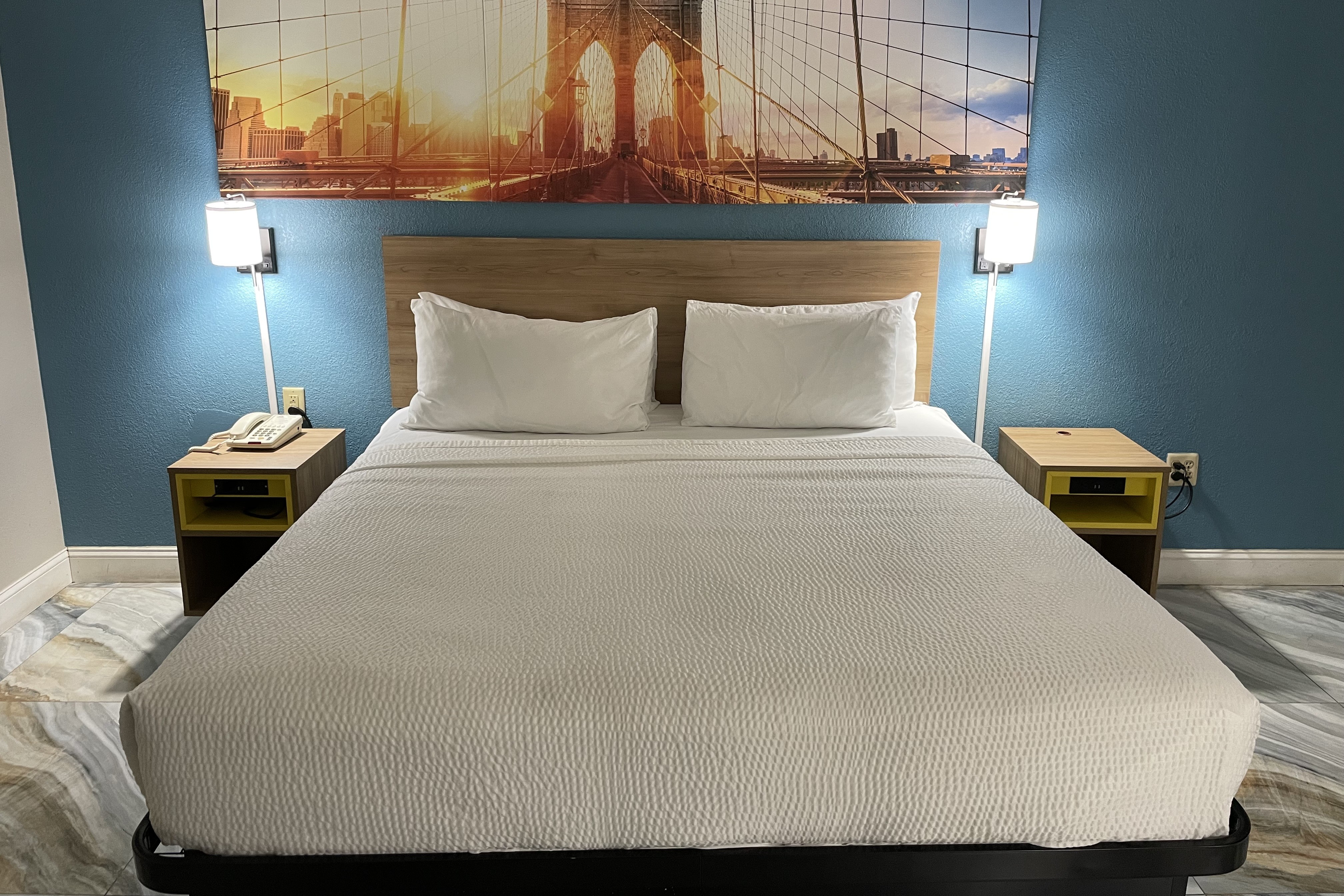 Guest room at the Days Inn by Wyndham Jersey City / NYC Area in Jersey City, New Jersey