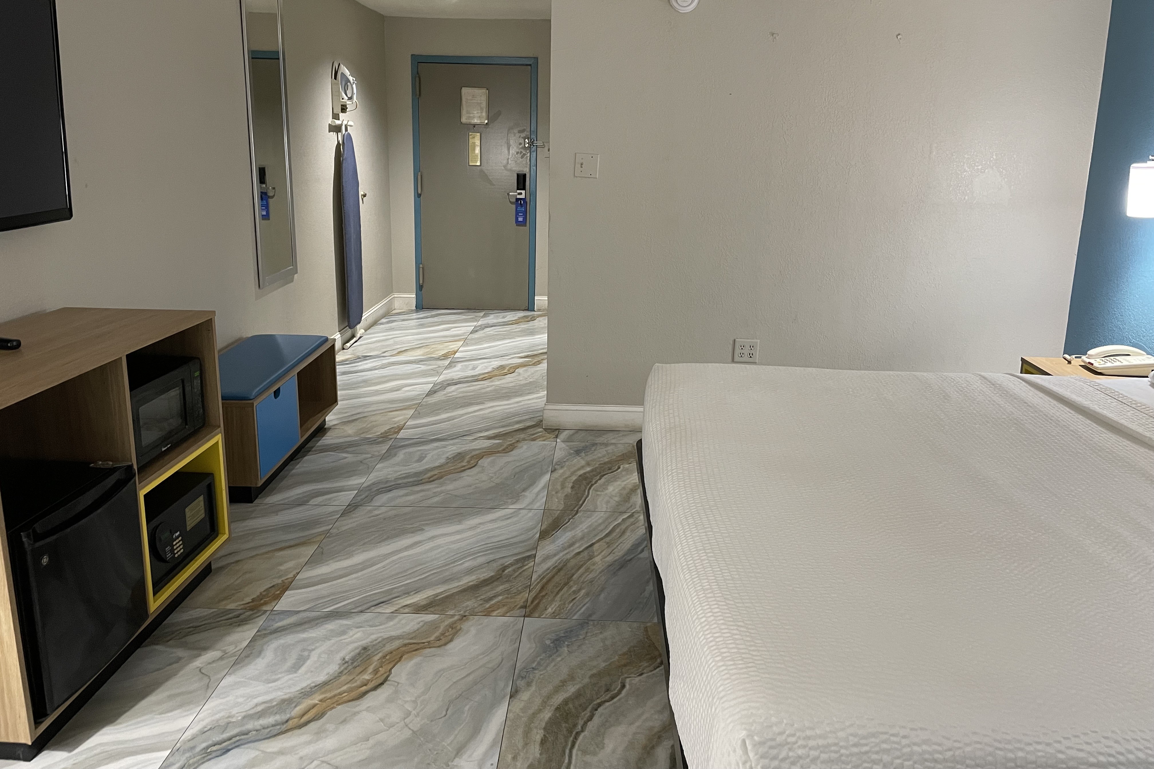 Guest room at the Days Inn by Wyndham Jersey City / NYC Area in Jersey City, New Jersey