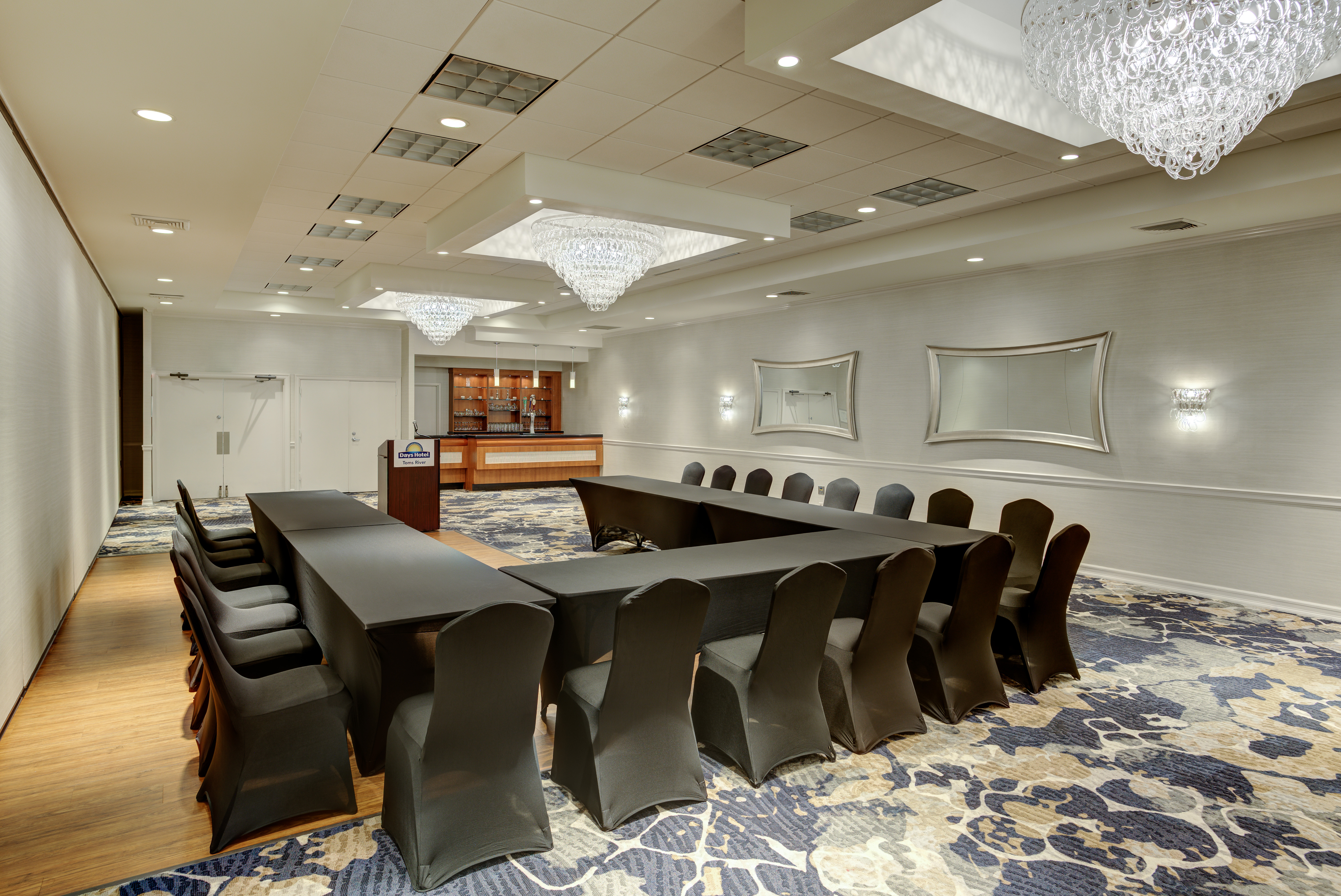 U-shape meeting room at Days Hotel by Wyndham Toms River Jersey Shore in Toms River, New Jersey
