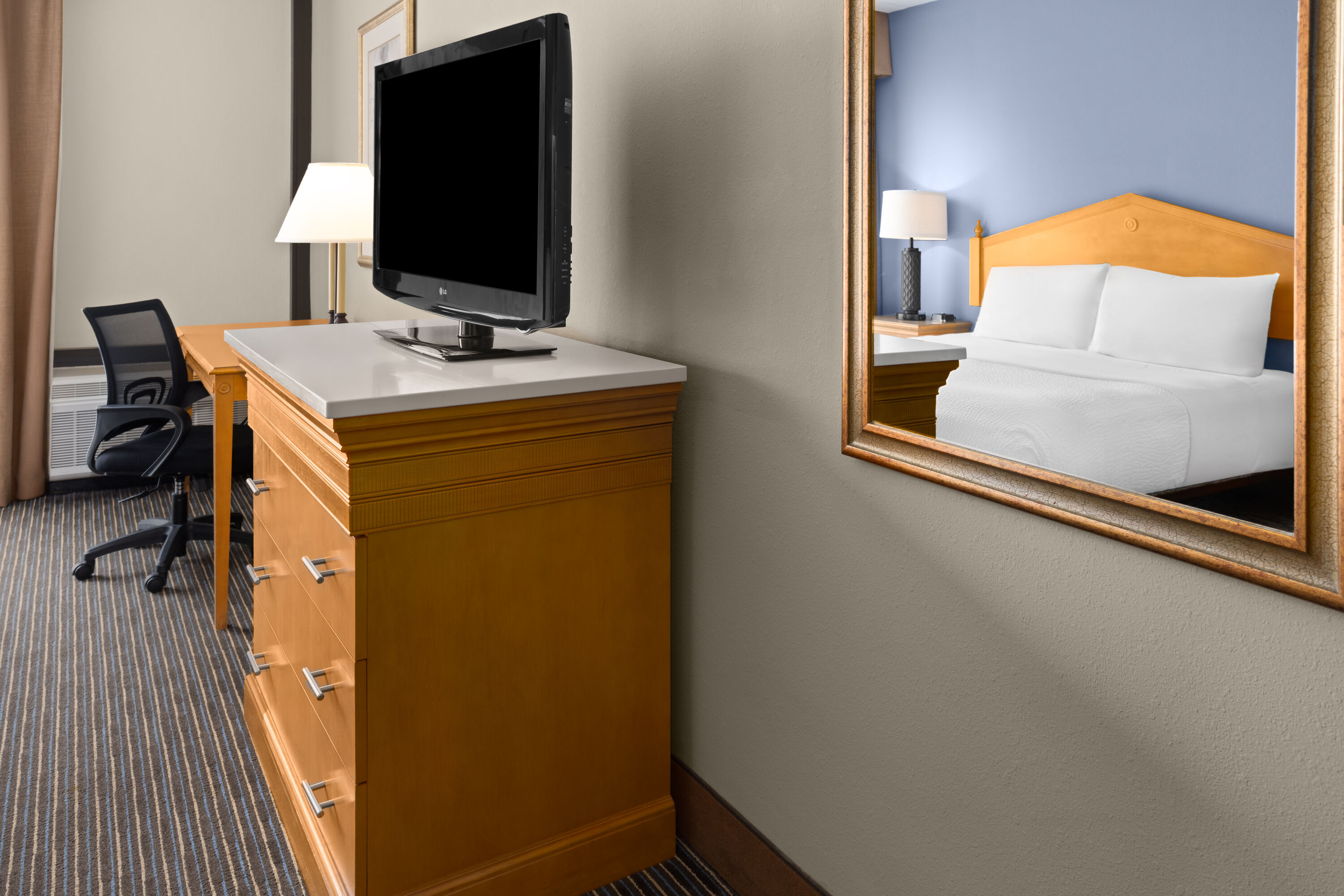 Guest room at the Days Hotel by Wyndham Toms River Jersey Shore in Toms River, New Jersey