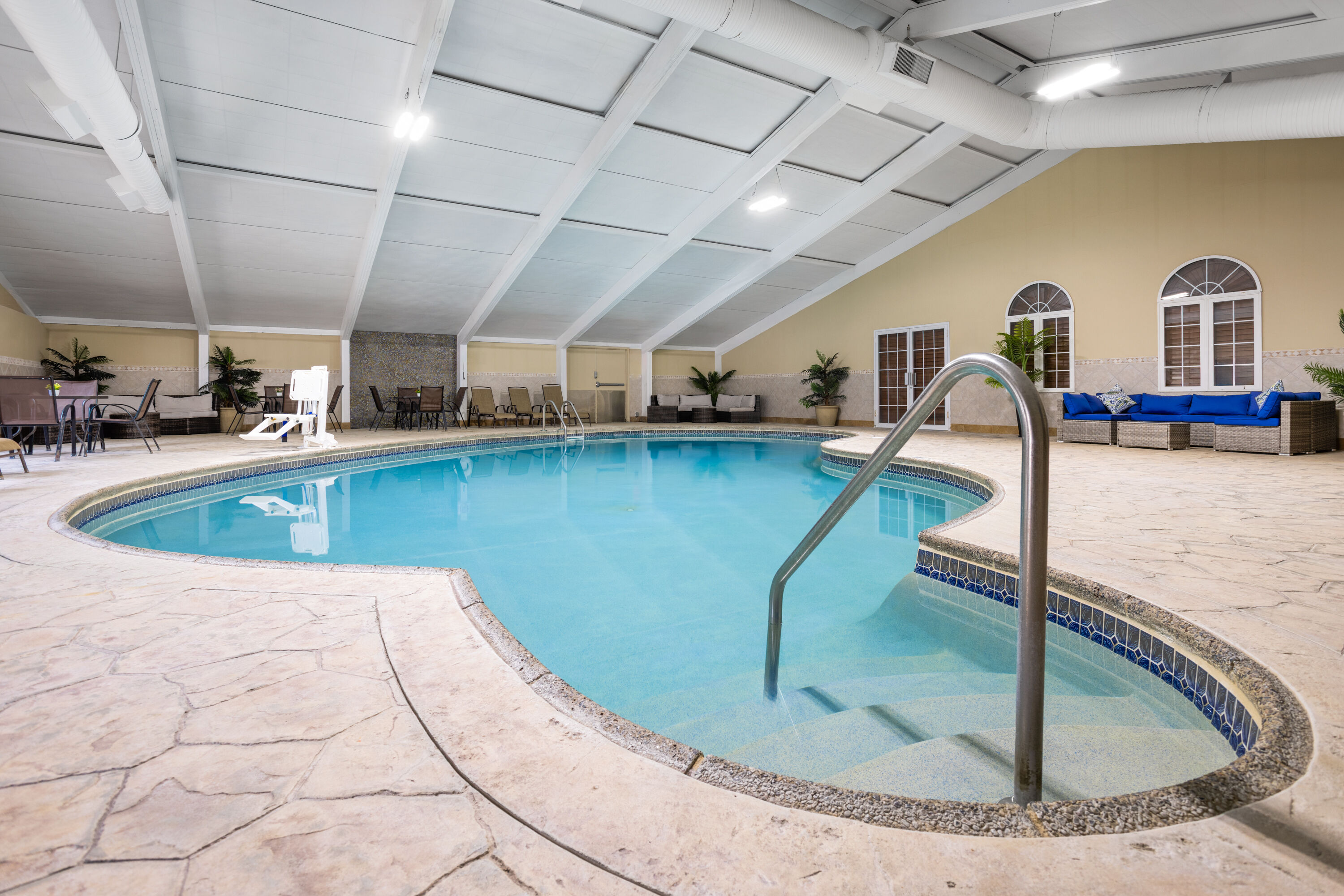 Indoor pool at the Days Hotel by Wyndham Toms River Jersey Shore in Toms River, New Jersey