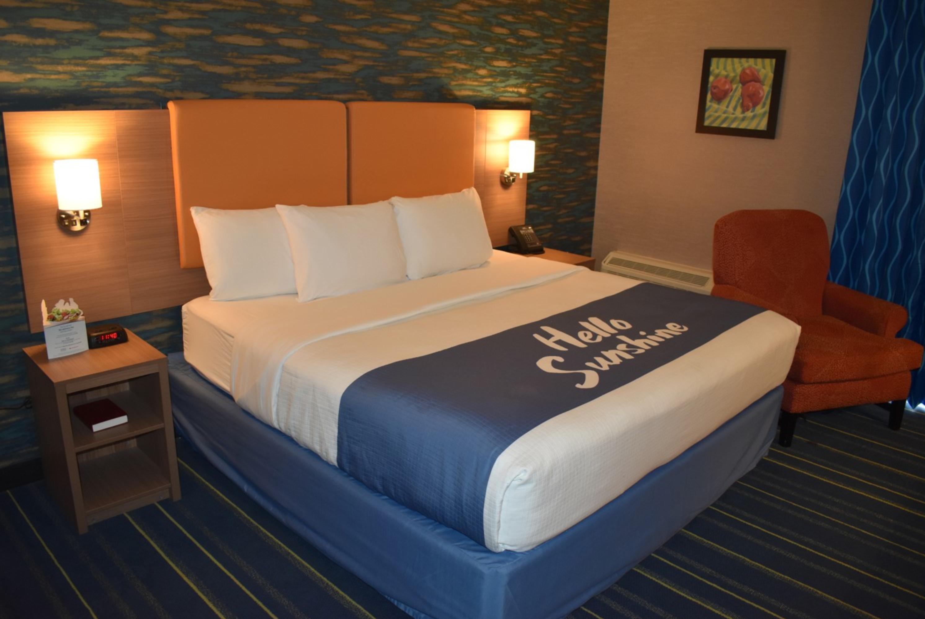 Guest room at the Days Inn by Wyndham Wayne in Wayne, New Jersey