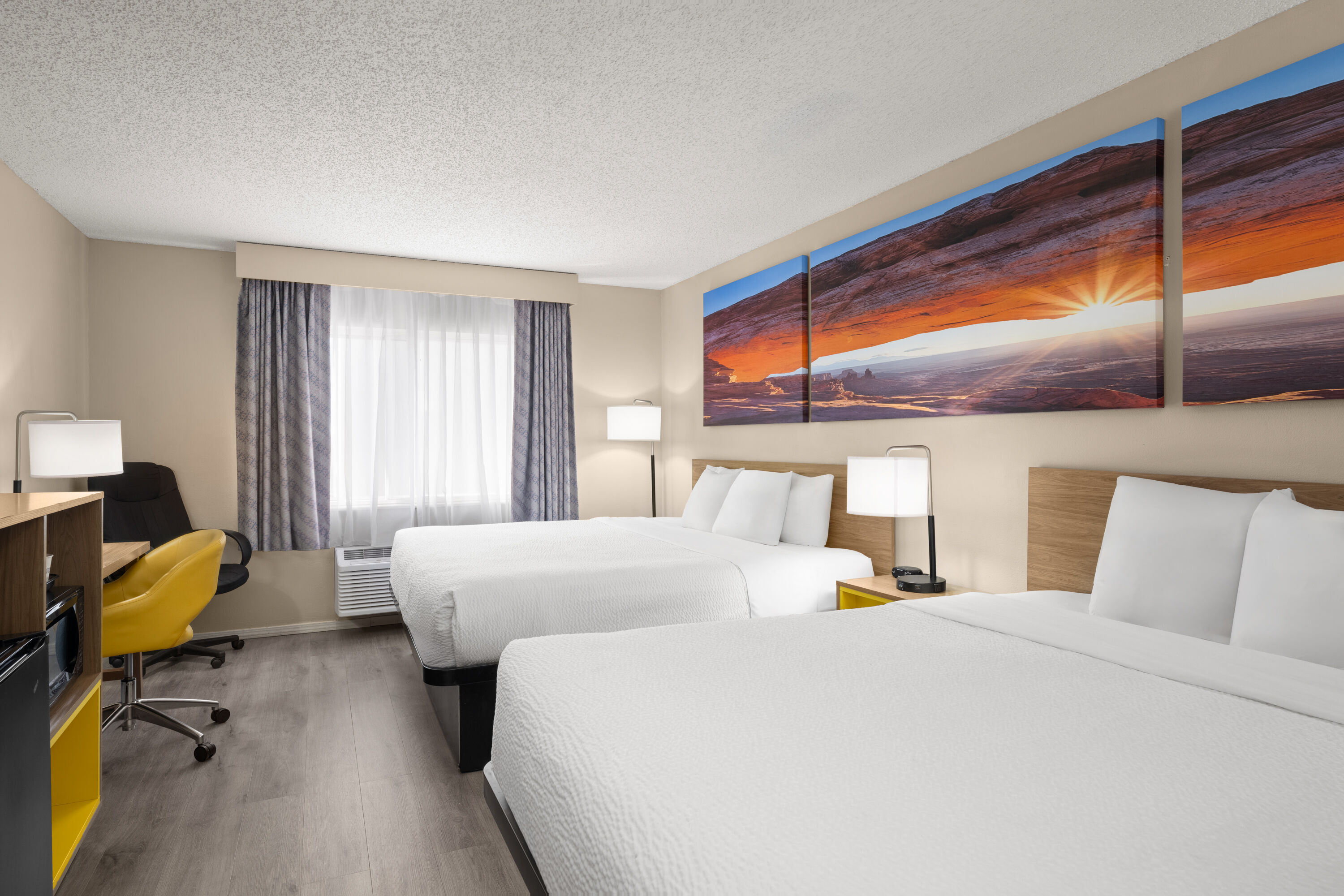 Guest room at the Days Inn & Suites by Wyndham Airport Albuquerque in Albuquerque, New Mexico