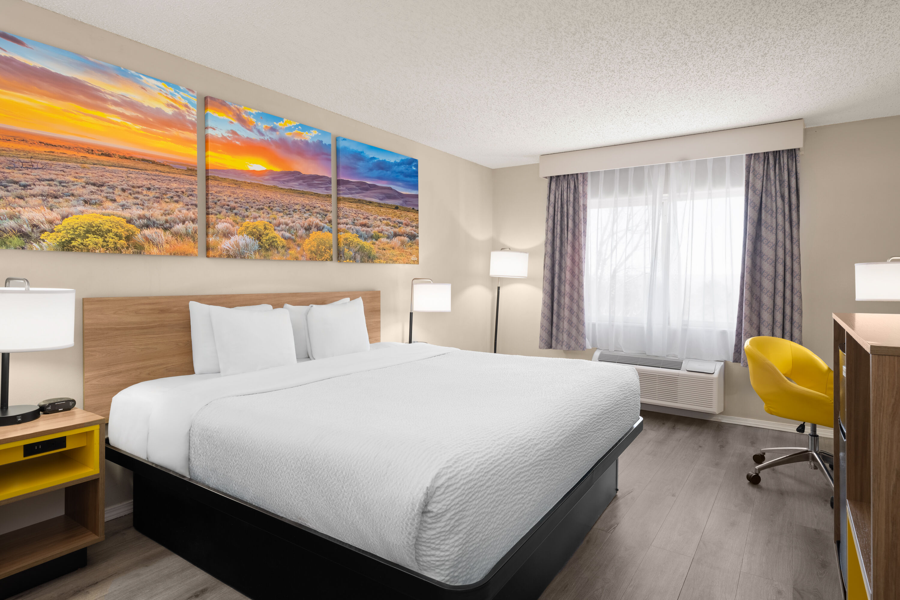 Guest room at the Days Inn & Suites by Wyndham Airport Albuquerque in Albuquerque, New Mexico