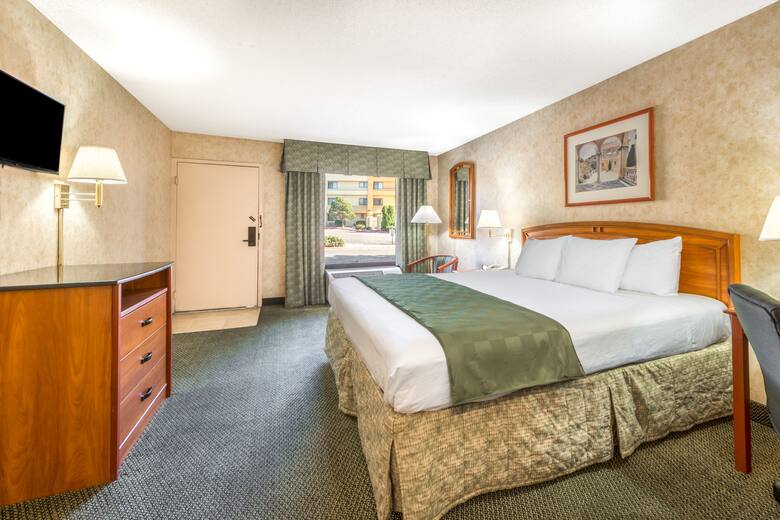 Guest room at the Days Inn & Suites Albuquerque North in Albuquerque, New Mexico