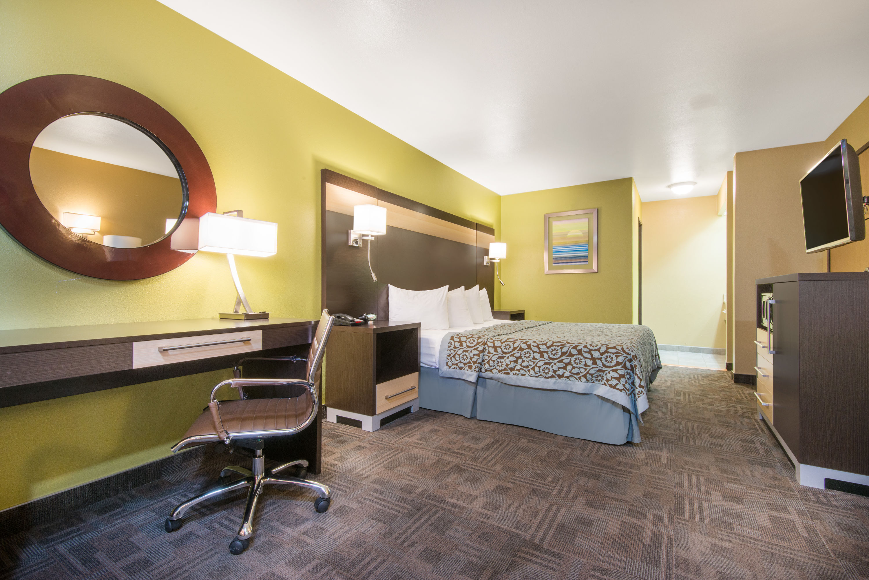Guest room at the Days Inn by Wyndham Carlsbad in Carlsbad, New Mexico