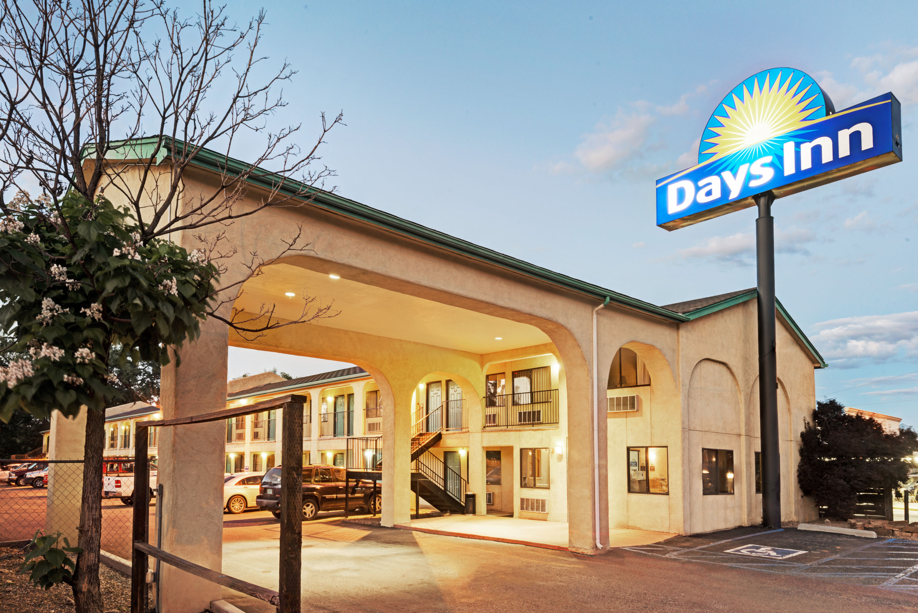 Exterior of Days Inn by Wyndham Espanola hotel in Espanola, New Mexico