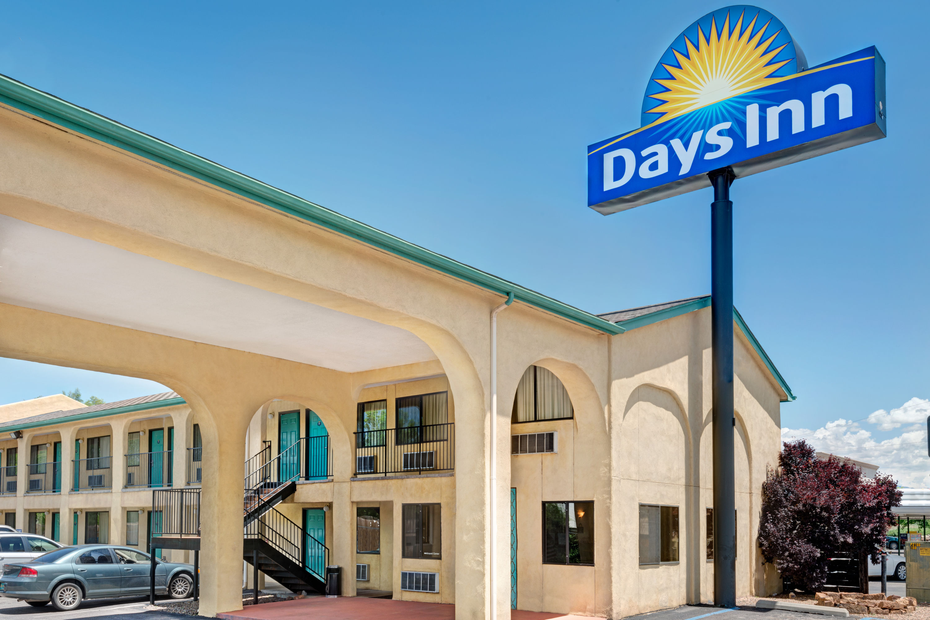 Exterior of Days Inn by Wyndham Espanola hotel in Espanola, New Mexico