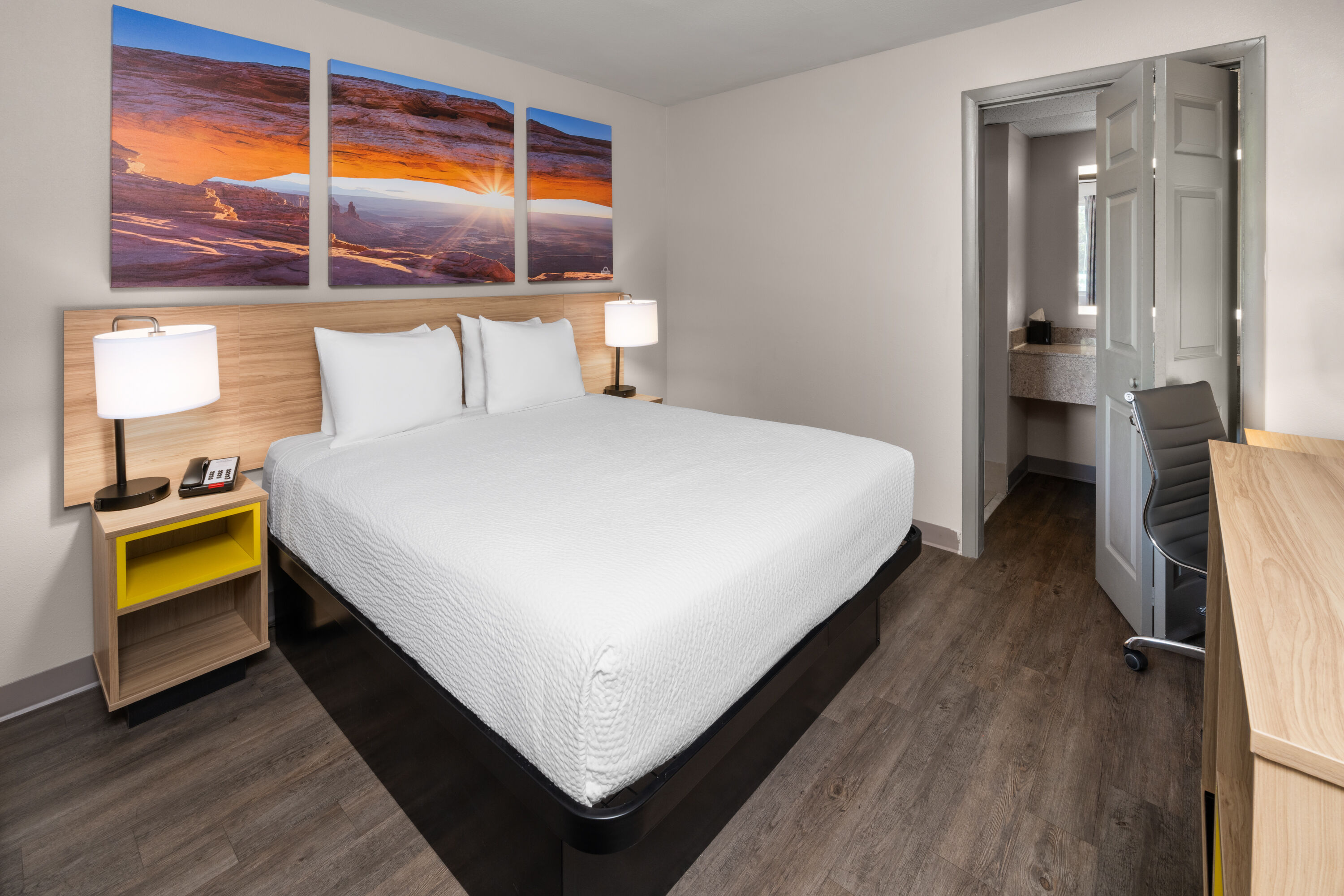 Guest room at the Days Inn by Wyndham Farmington NM in Farmington, New Mexico