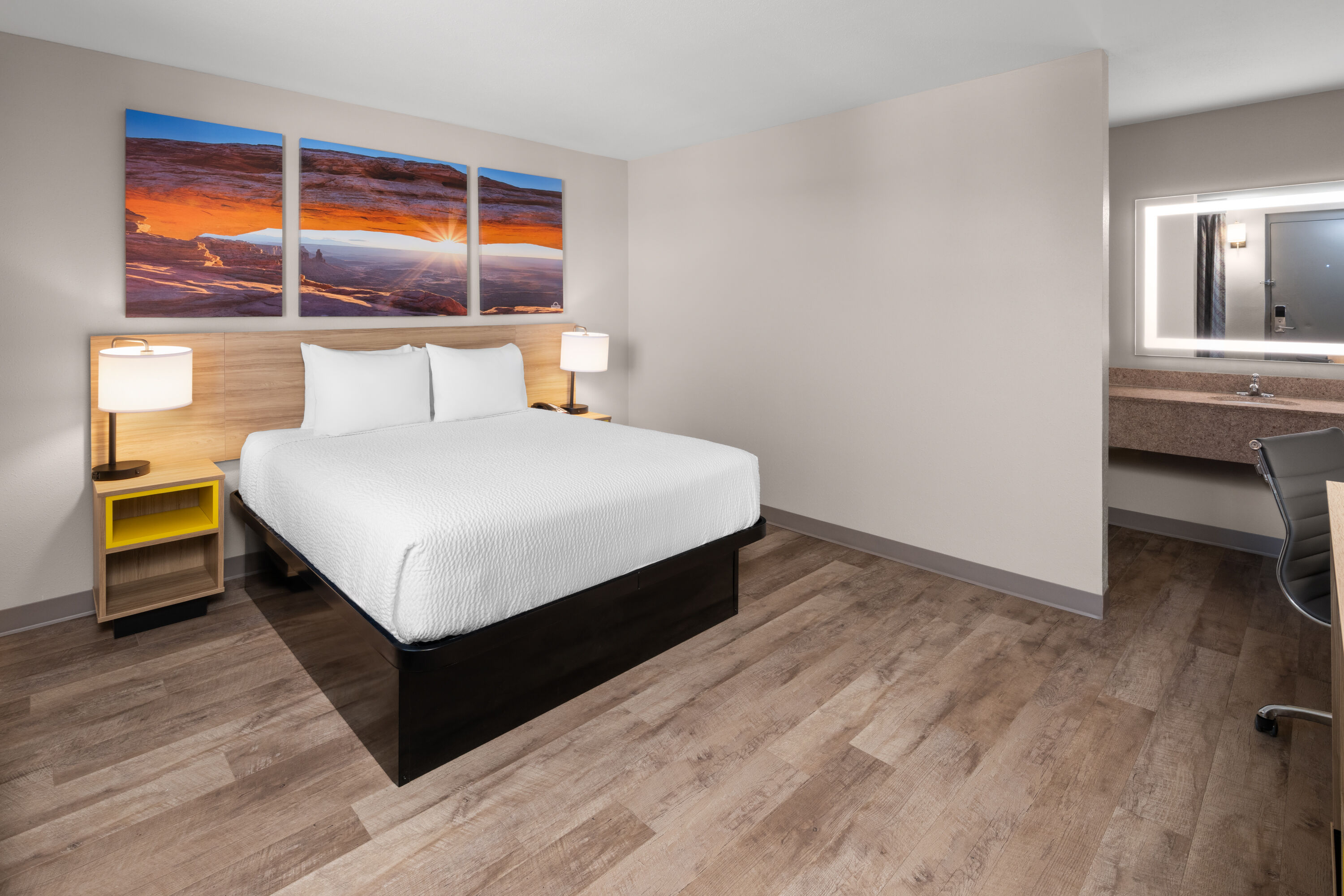 Guest room at the Days Inn by Wyndham Farmington NM in Farmington, New Mexico