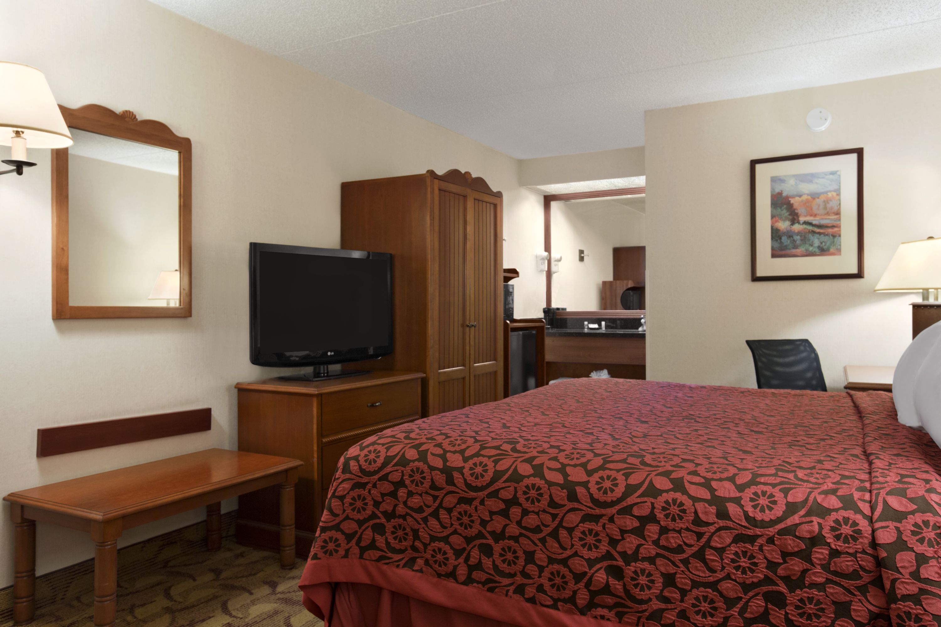 Guest room at the Days Inn by Wyndham Las Cruces in Las Cruces, New Mexico
