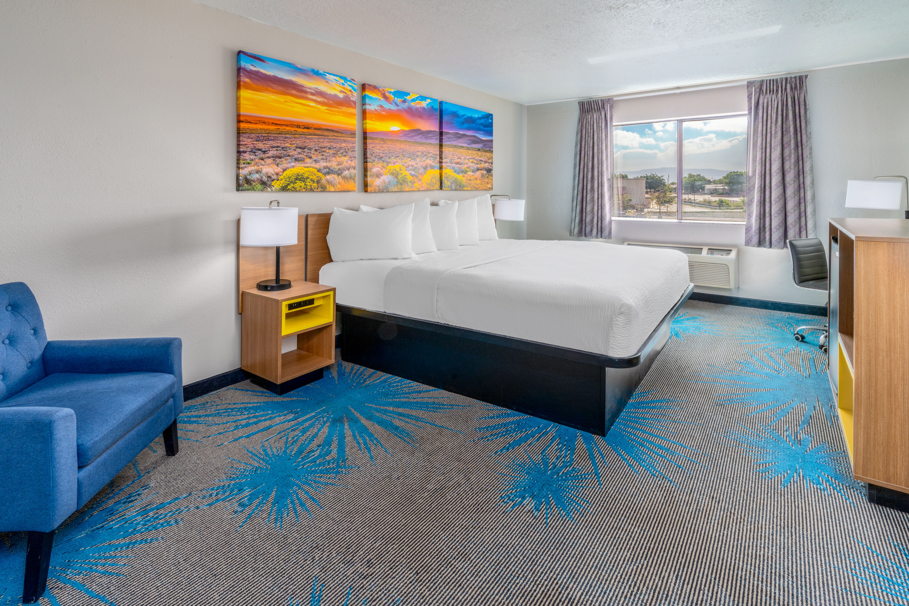 Guest room at the Days Inn by Wyndham Los Lunas in Los Lunas, New Mexico