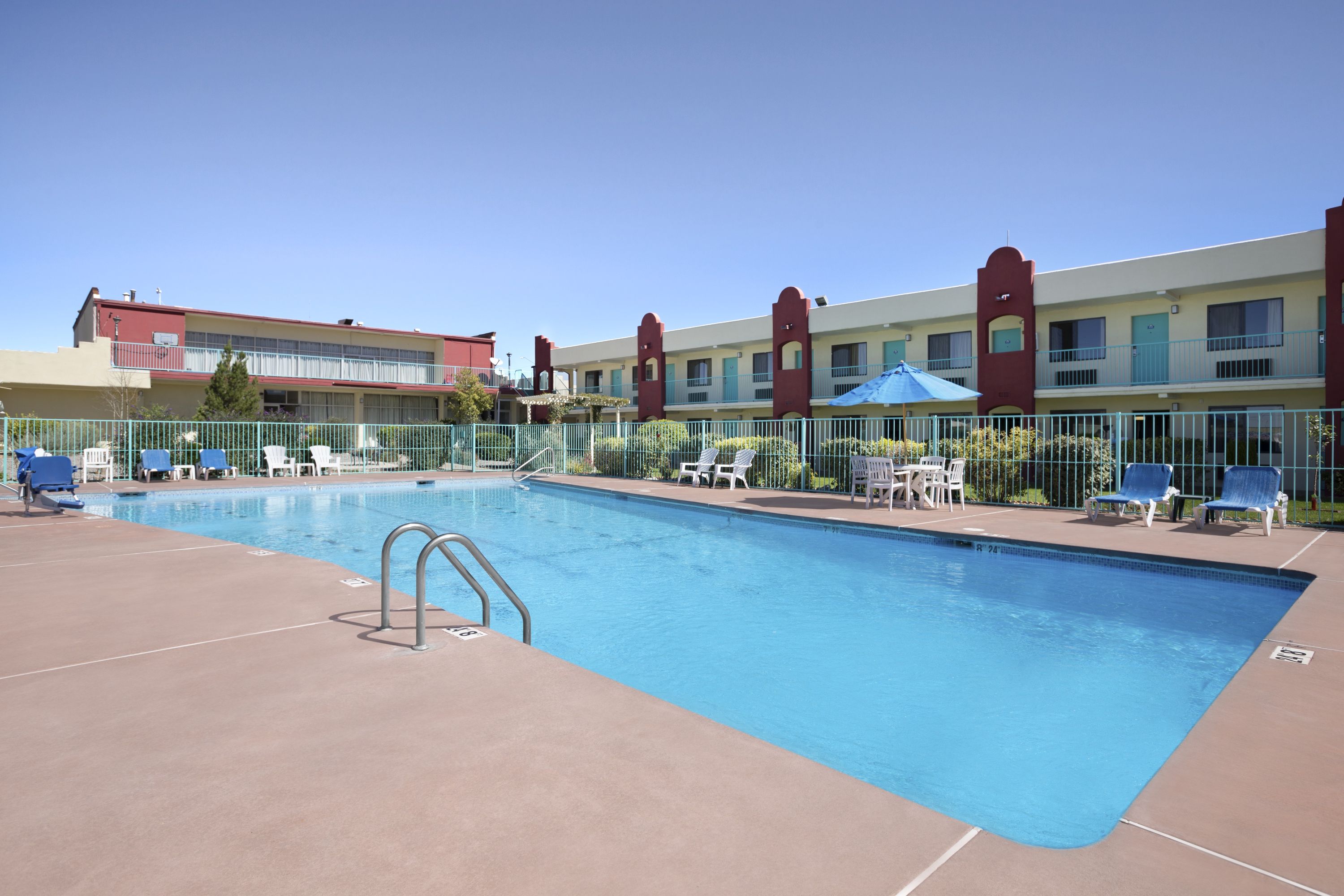 Pool at the Days Inn by Wyndham Santa Fe New Mexico in Santa Fe, New Mexico