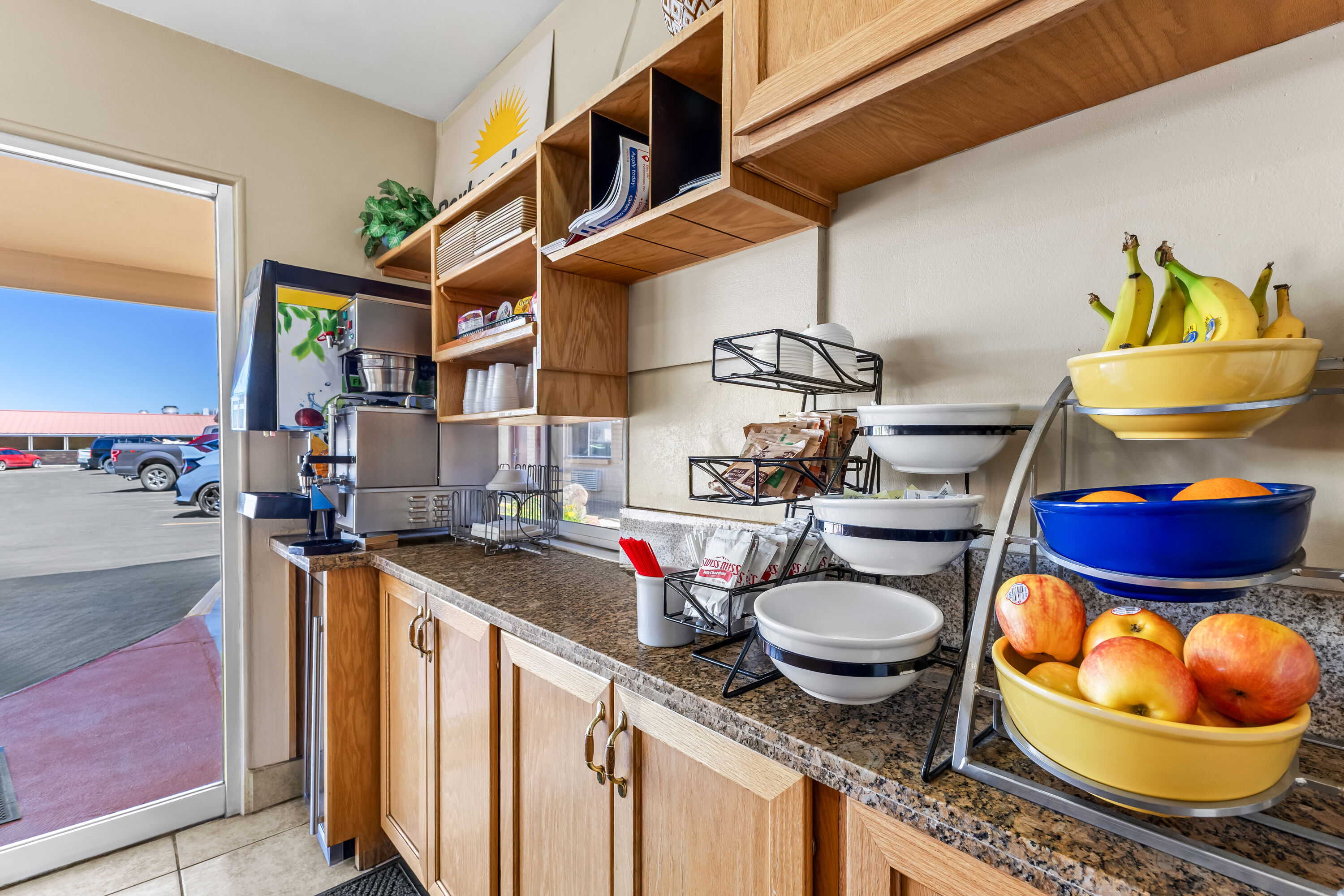 Days Inn by Wyndham Elko restaurant breakfast area close up in Elko, Nevada