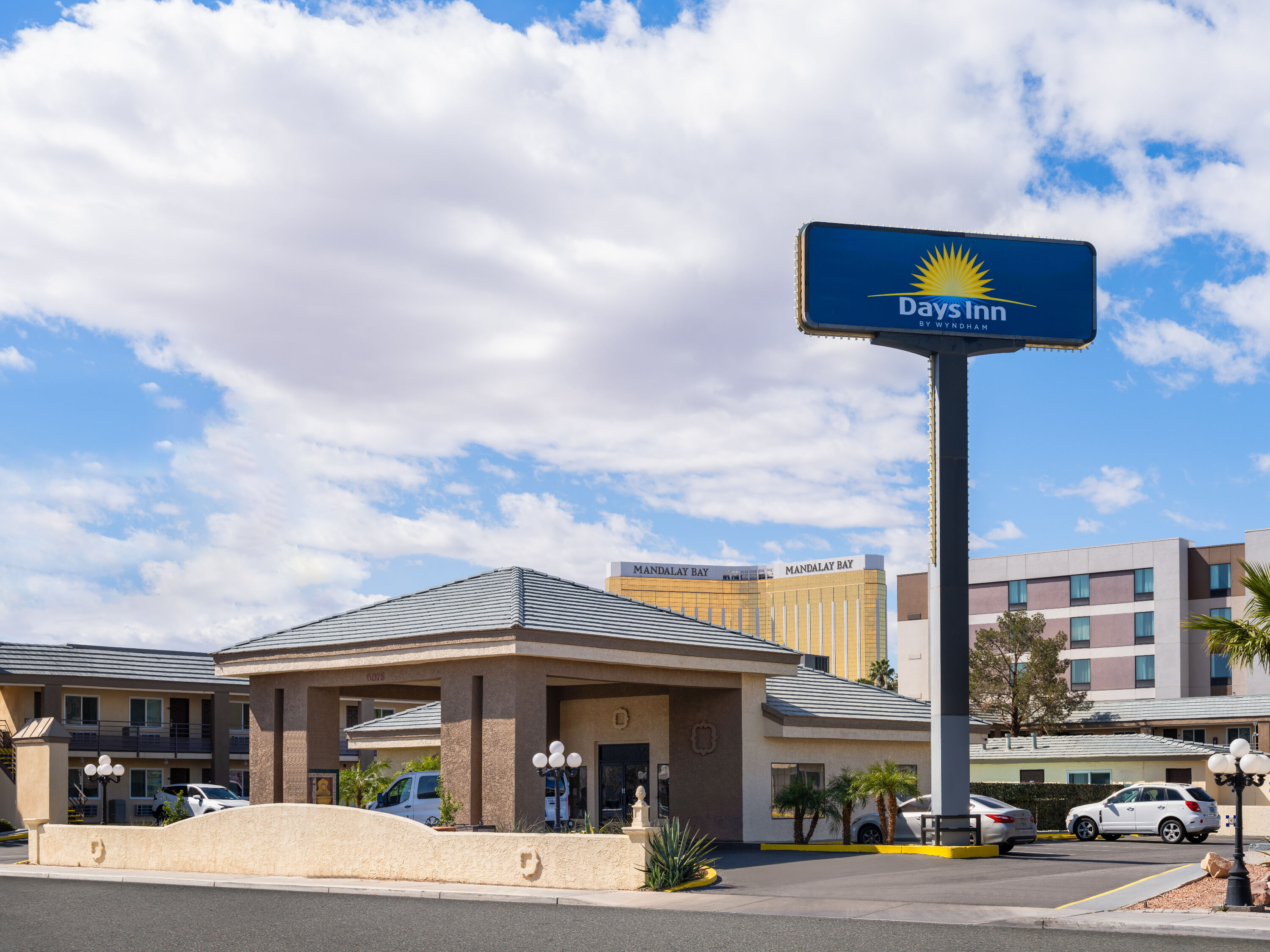 Exterior Day Image of Days Inn by Wyndham Las Vegas Airport Near the Strip hotel in Las Vegas, Nevada