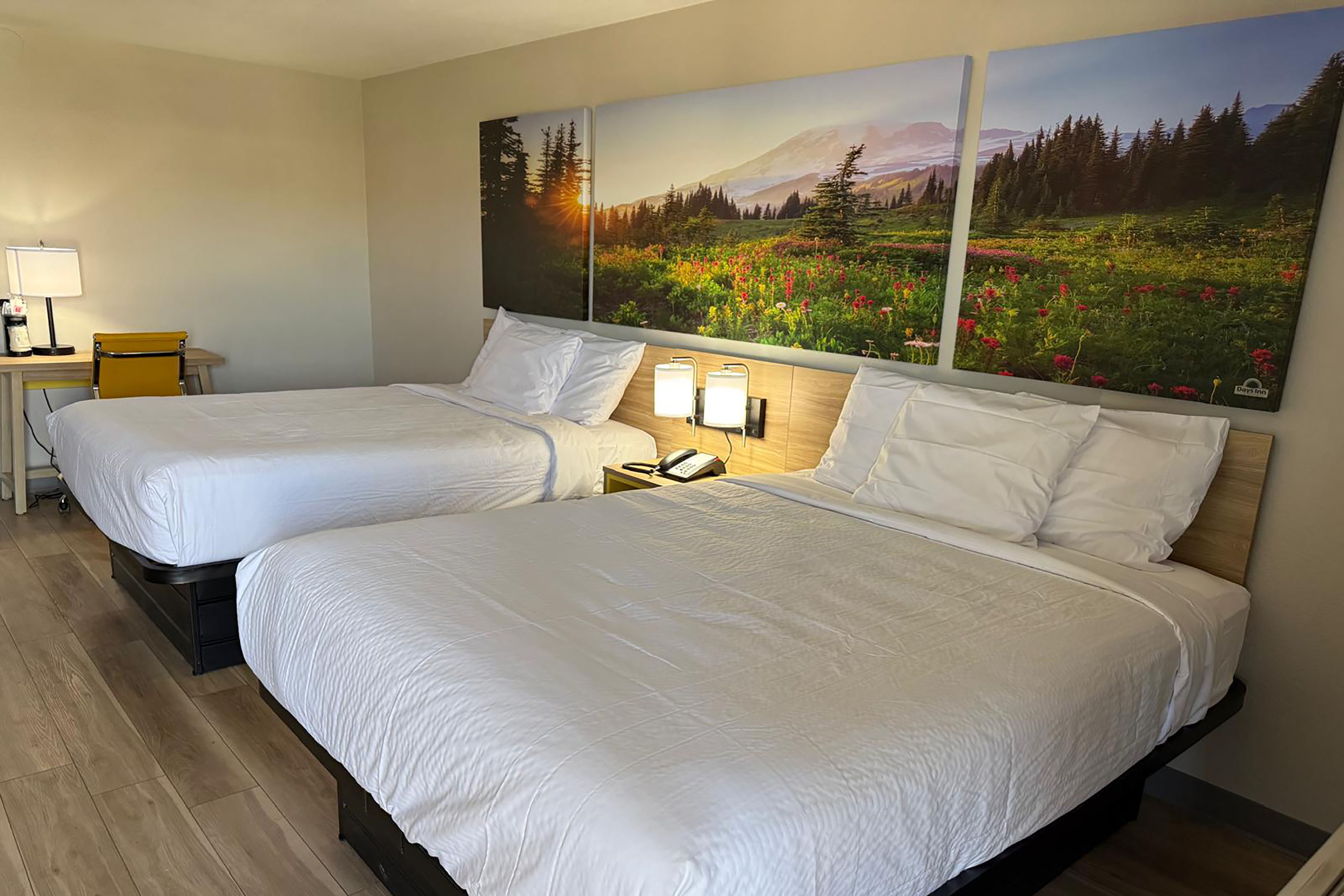 Guest room at the Days Inn by Wyndham Reno in Reno, Nevada