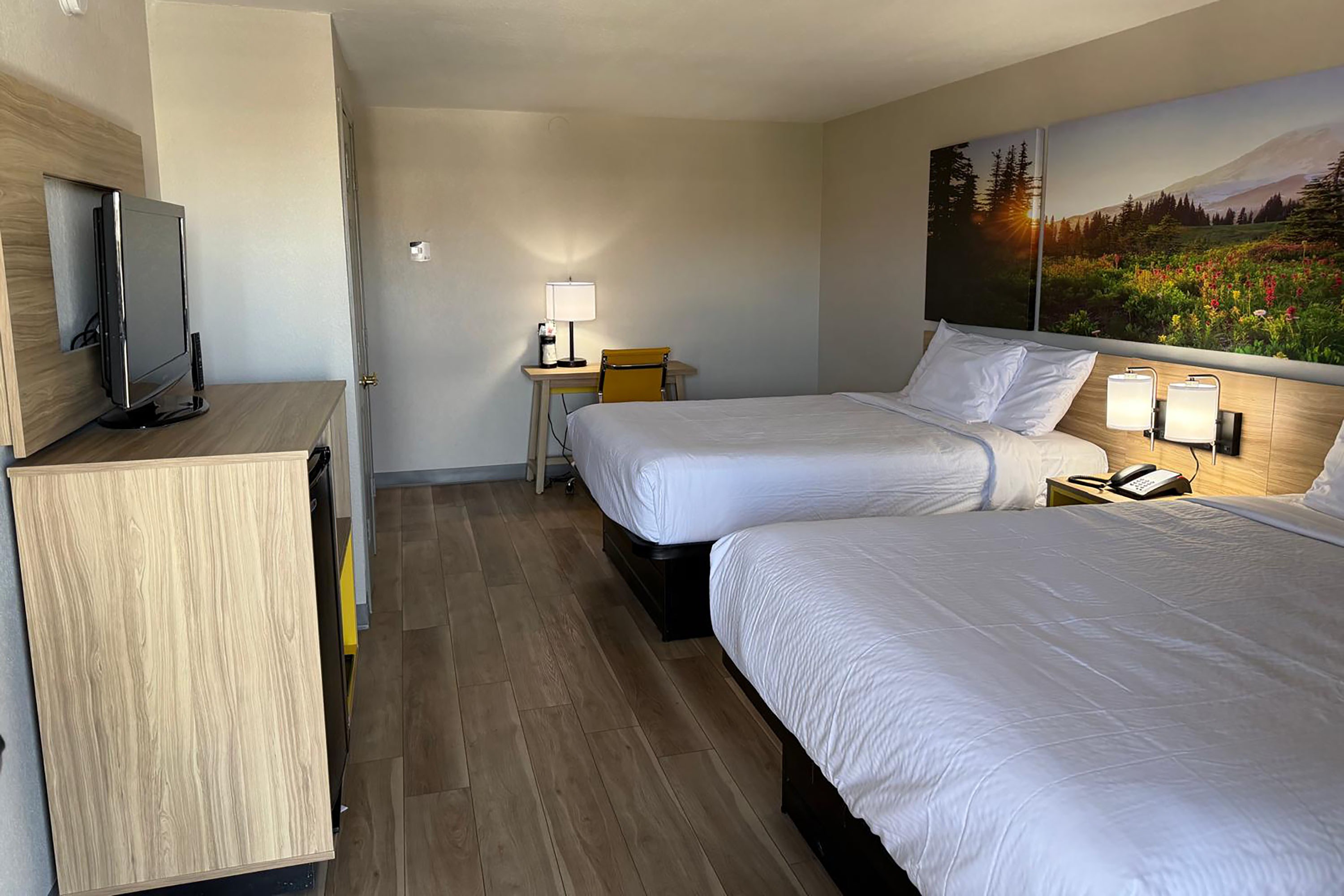 Guest room at the Days Inn by Wyndham Reno in Reno, Nevada