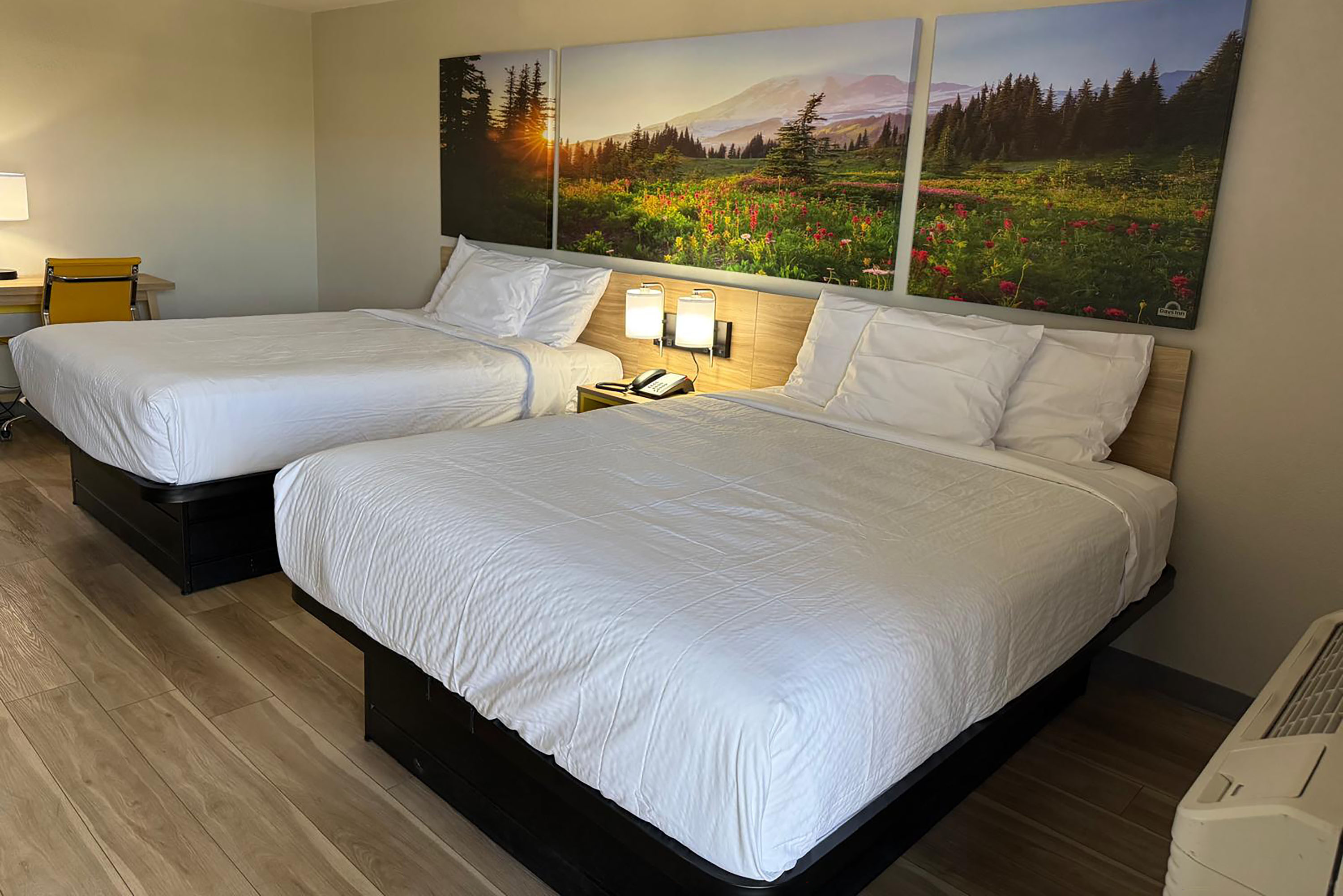 Guest room at the Days Inn by Wyndham Reno in Reno, Nevada