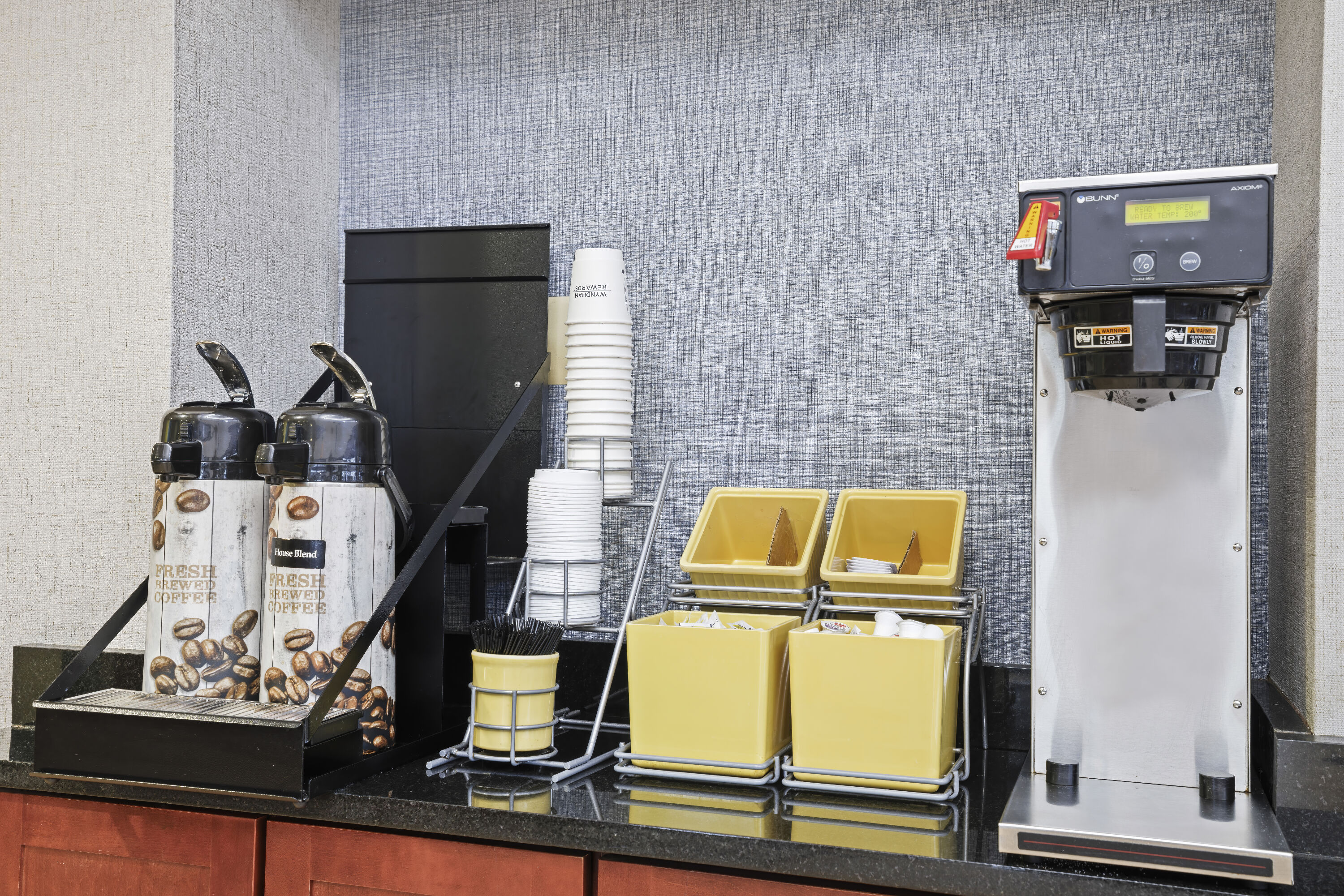 Days Inn by Wyndham Utica restaurant breakfast area close up in Utica, New York