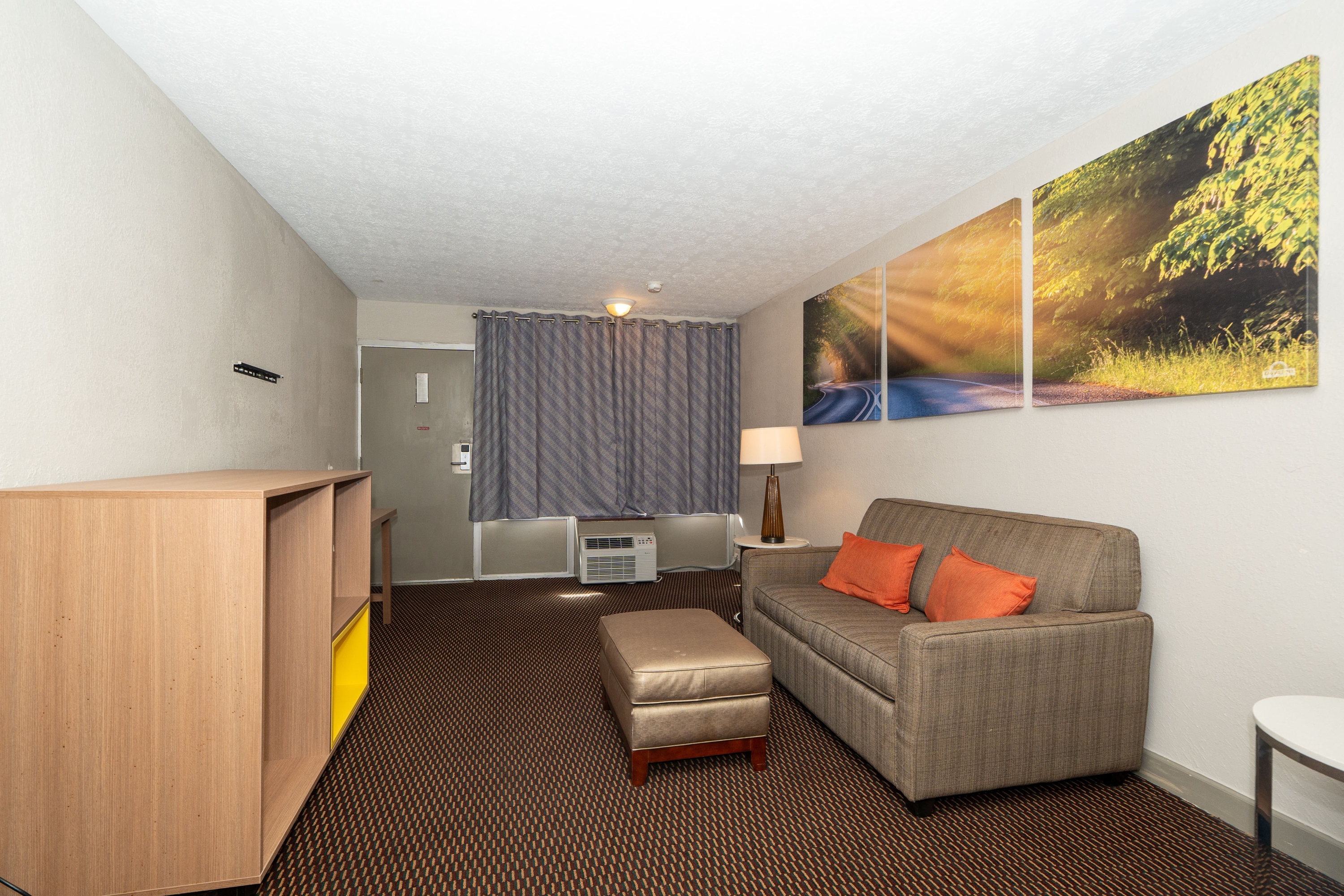 Guest room at the Days Inn & Suites by Wyndham Dayton North in Dayton, Ohio
