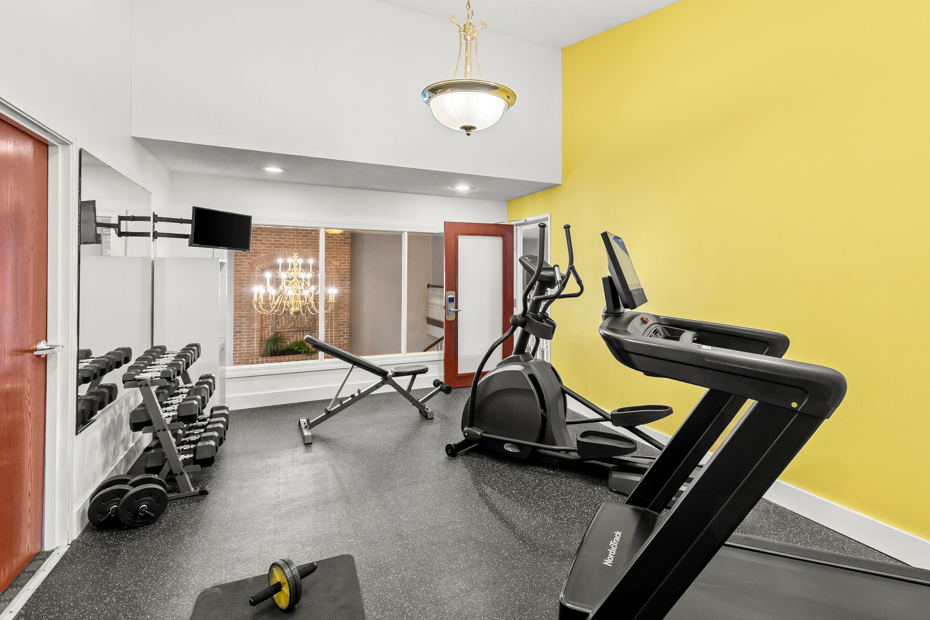 Fitness room at Days Inn by Wyndham Lisbon in Lisbon, Ohio